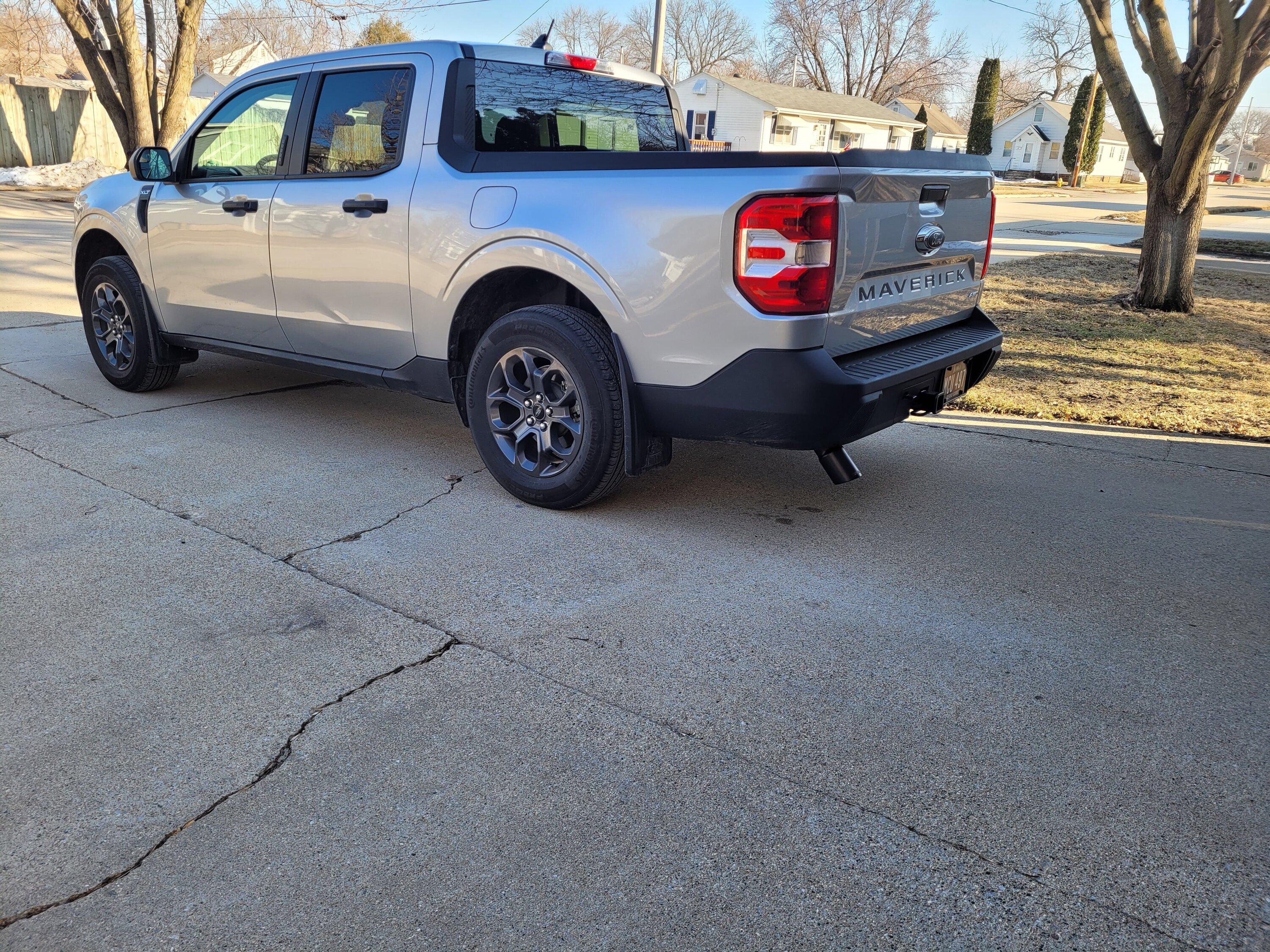 Ford Maverick Exhaust tip - how does this look? 20230324_171821