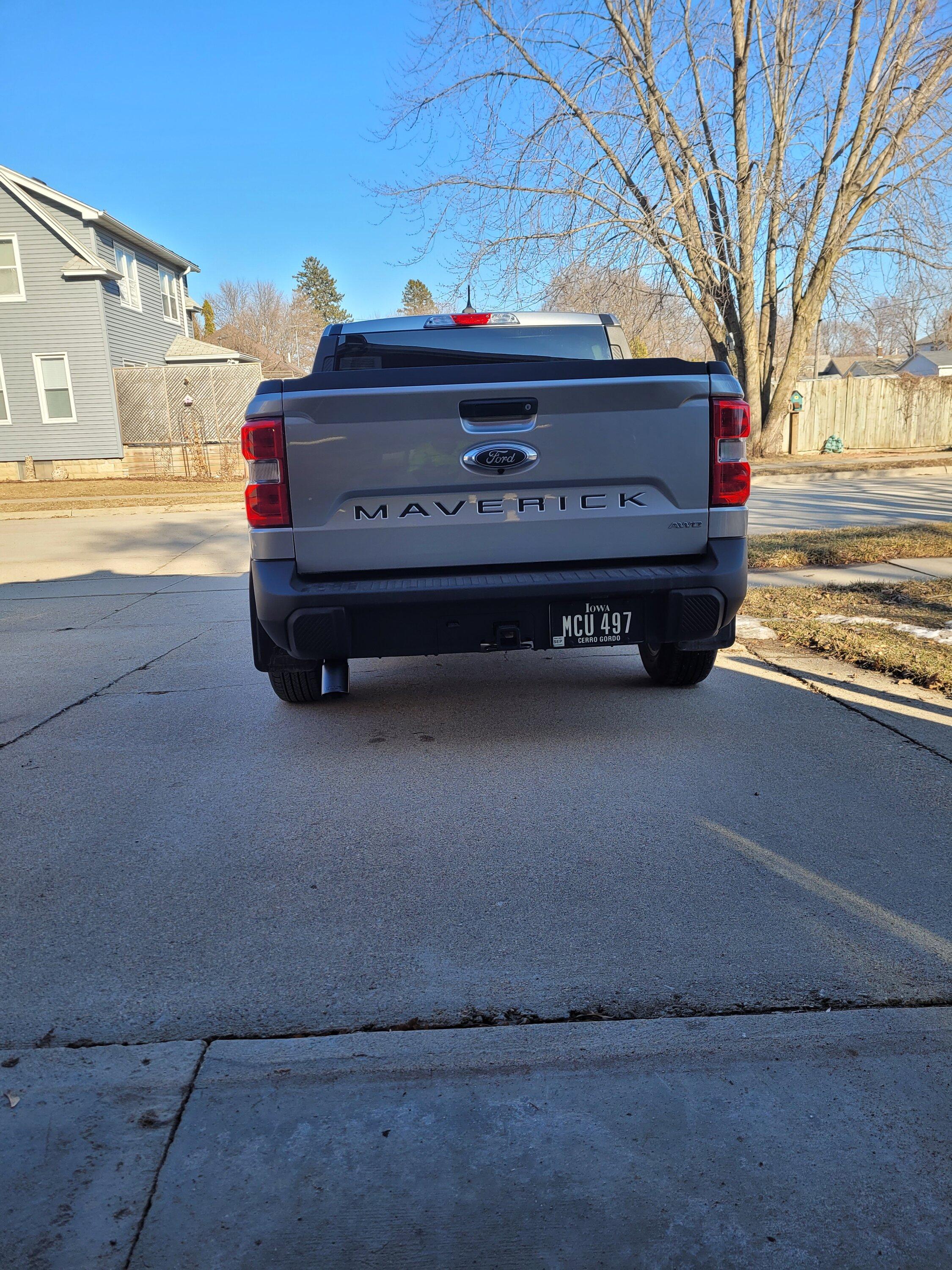 Ford Maverick Exhaust tip - how does this look? 20230324_171836