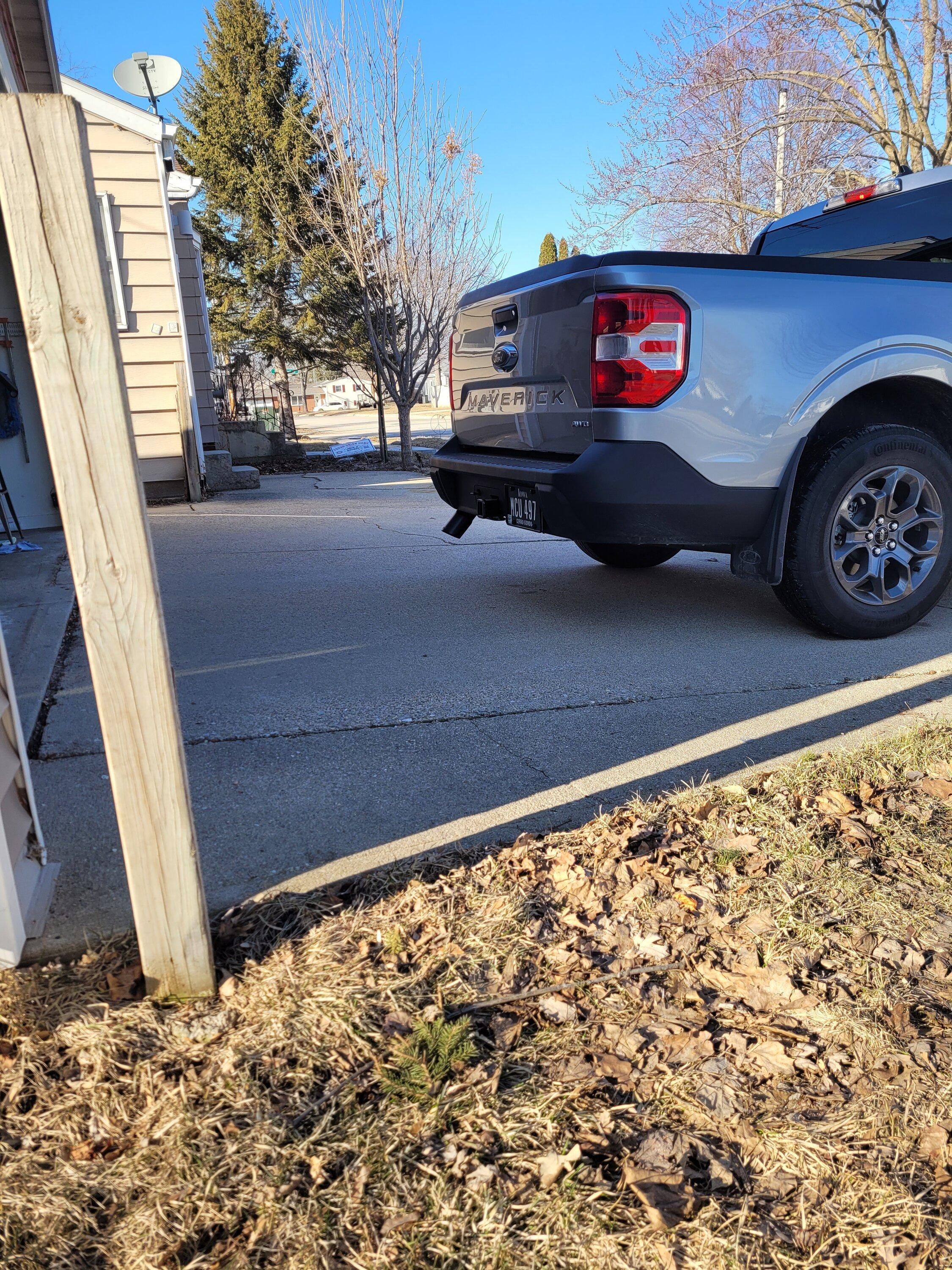 Ford Maverick Exhaust tip - how does this look? 20230324_171902