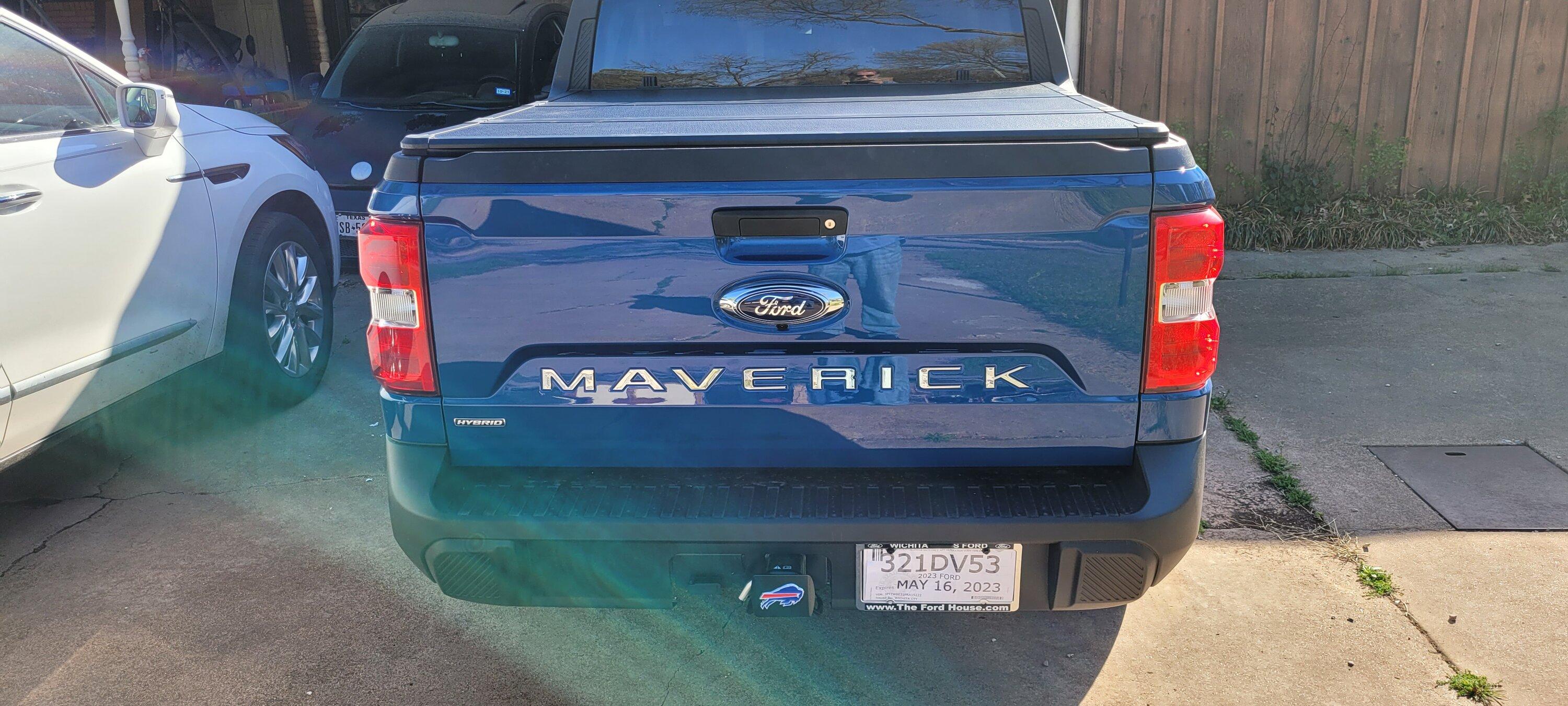 Ford Maverick Tailgate letters 20230325_171538