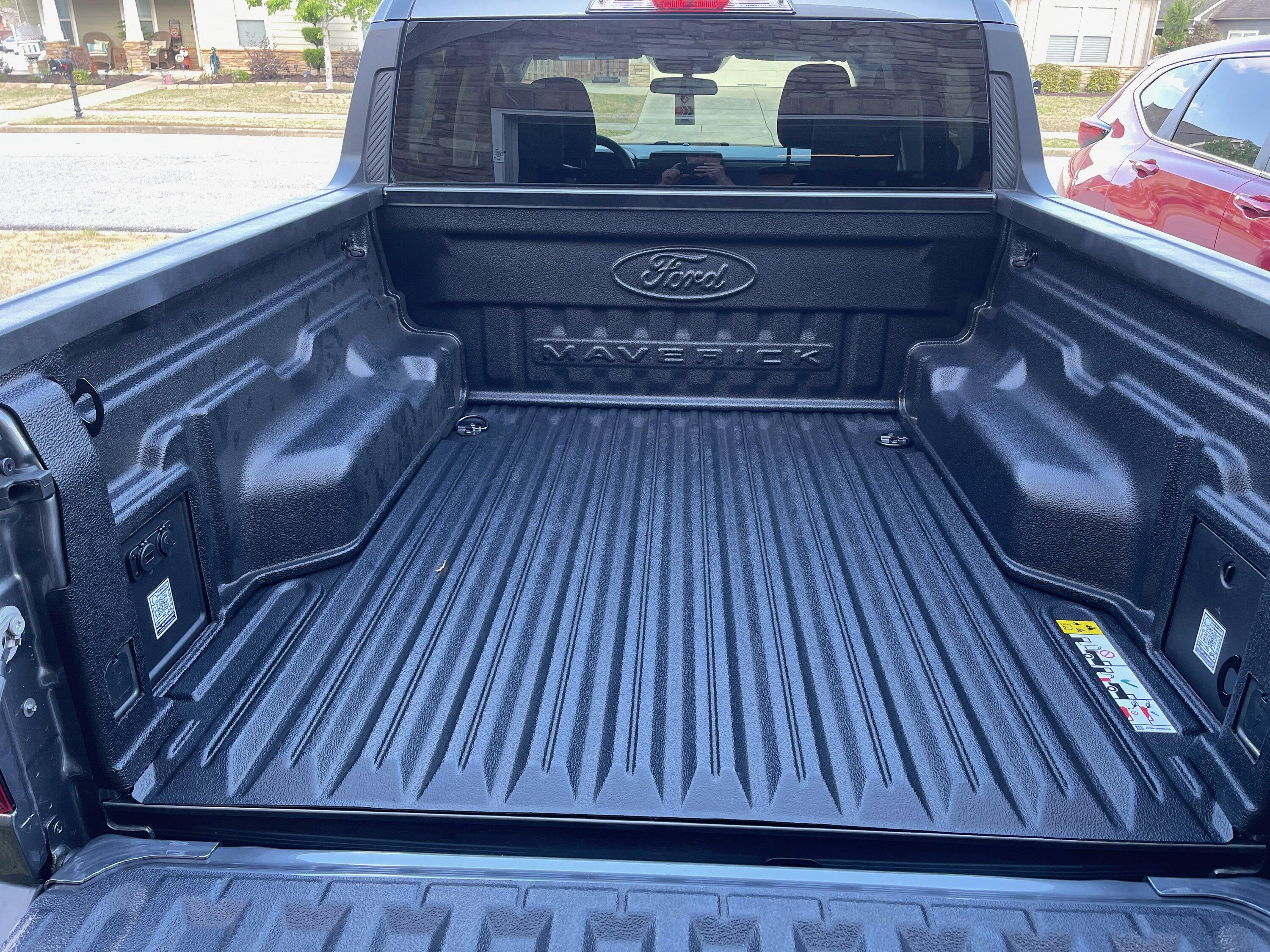 Ford Maverick Installed Ford Drop in Bed Liner IMG_8250