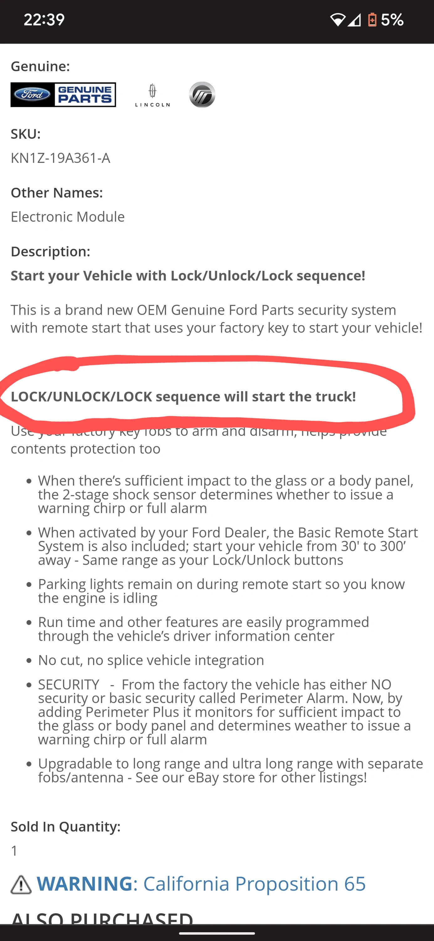 Ford Maverick What does a Lariat w/out remote start key fob look like? Screenshot_20230325-223907