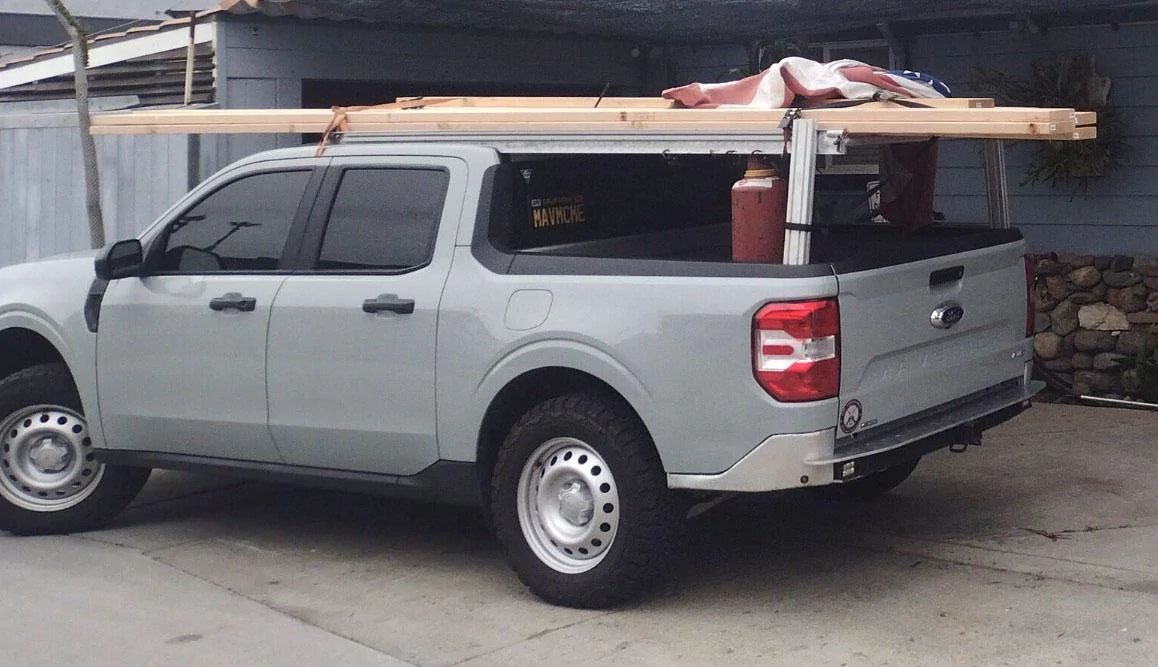 Ford Maverick All aluminum rear bumper and roof rack installed Screenshot 2023-03-27 at 10.30.40 AM