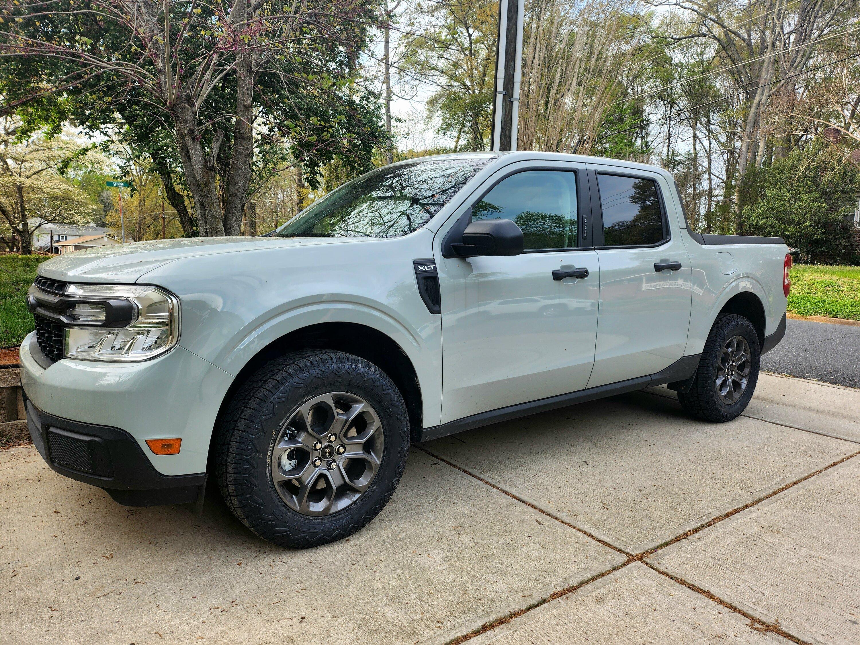 Ford Maverick Visual Comparison of Different Tires / Tire Sizes on 2022+ Maverick 20230328_180048