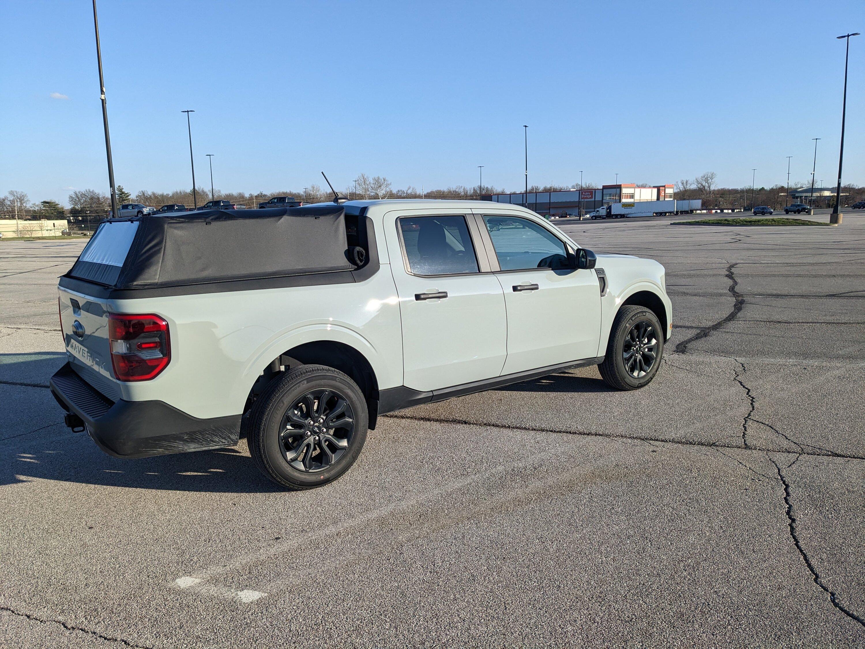 Ford Maverick Fas-Top Soft Top installed... hate it or love it ?  This thing is awesome for work PXL_20230325_230310801