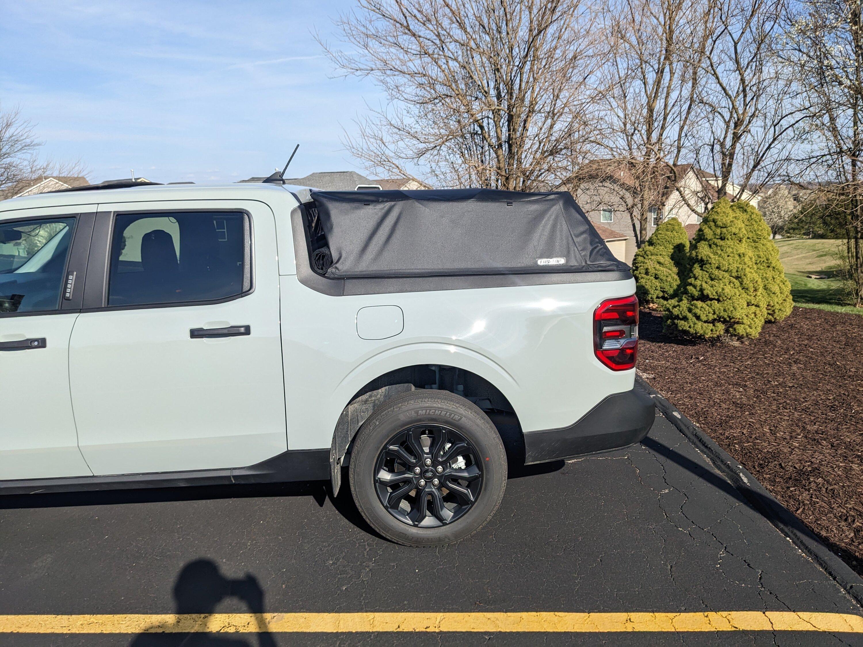 Ford Maverick Fas-Top Soft Top installed... hate it or love it ?  This thing is awesome for work PXL_20230329_214637650