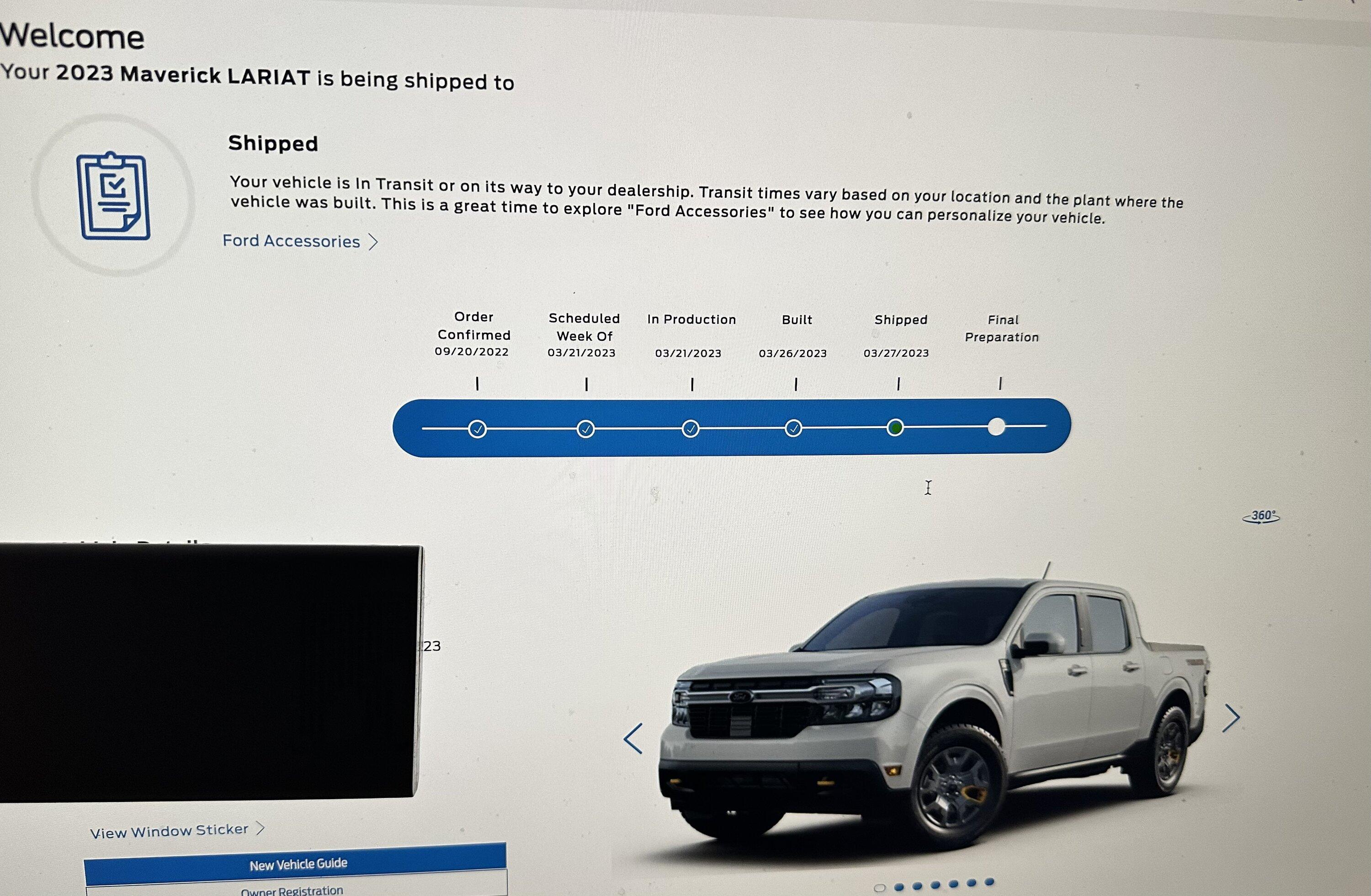 Ford Maverick My Tremor Shipped Tremor Shipped