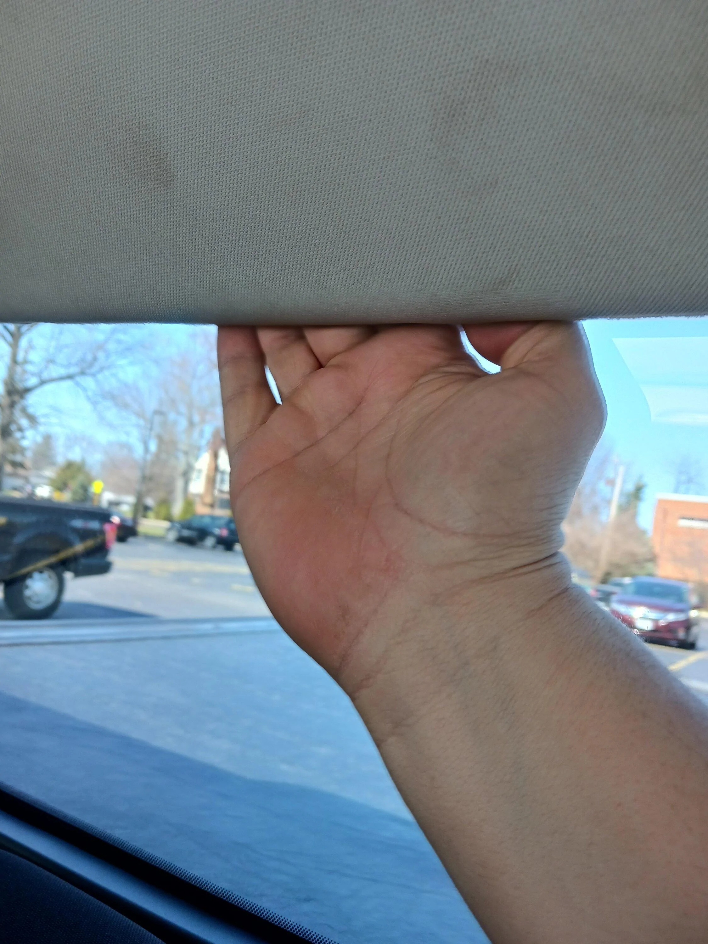 Ford Maverick Headliner loose or sagging after airbag recall? 20230330_141605