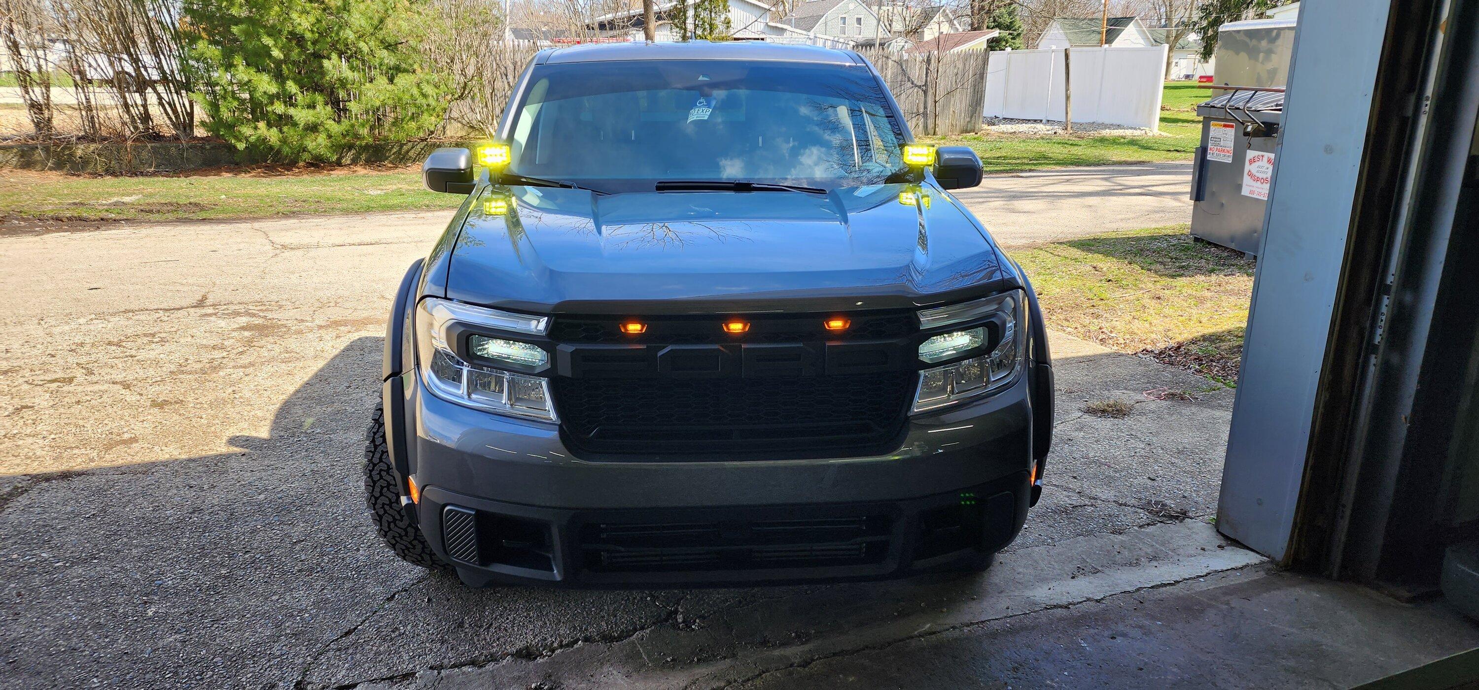 Ford Maverick Installed the Maverick Spartan ditch lights. 20230402_152032