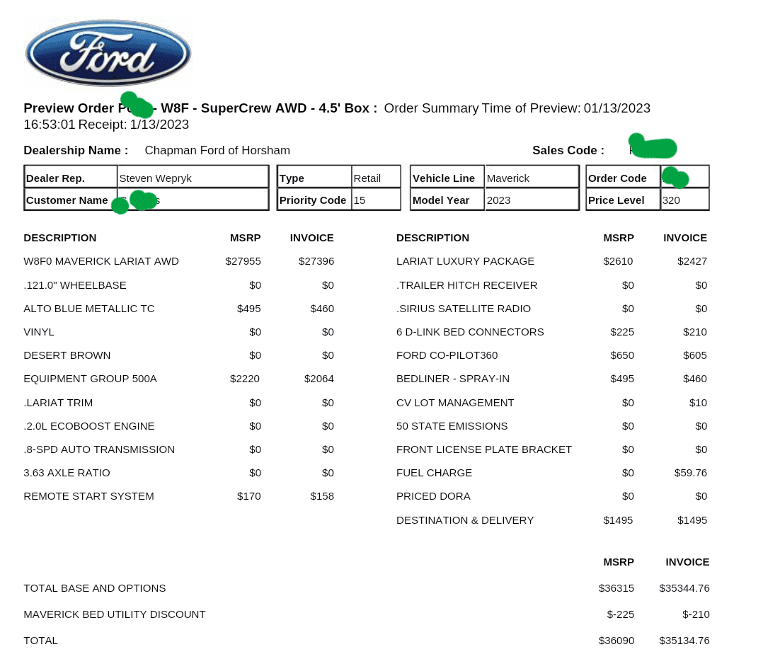 Ford Maverick 📬 3/30/23 Scheduling Email Received Group [EMAILS NOT YET ARRIVING] Screenshot_20230119_133124_Yahoo Mail