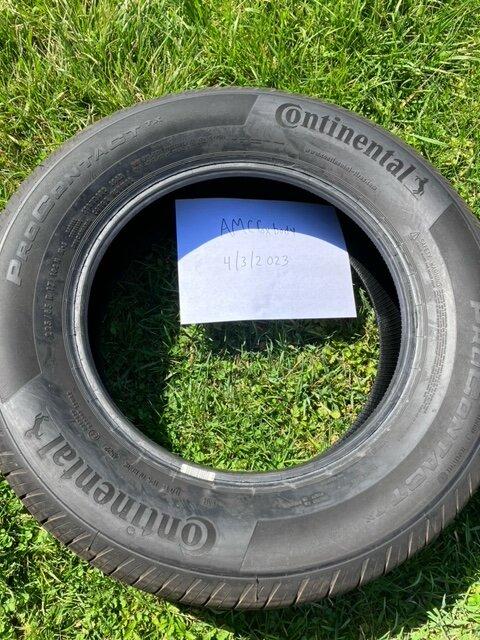 Ford Maverick OEM Continental ProContact Tires - Like New Continental ProContact Tires_Sign