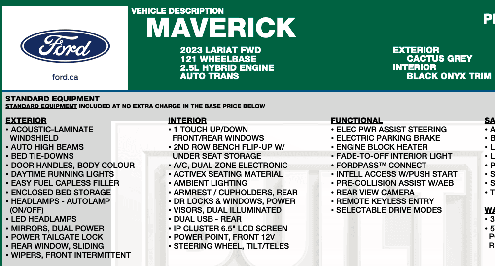 Ford Maverick Leather wrapped steering wheel is back! Screenshot 2023-04-03 at 9.18.01 PM