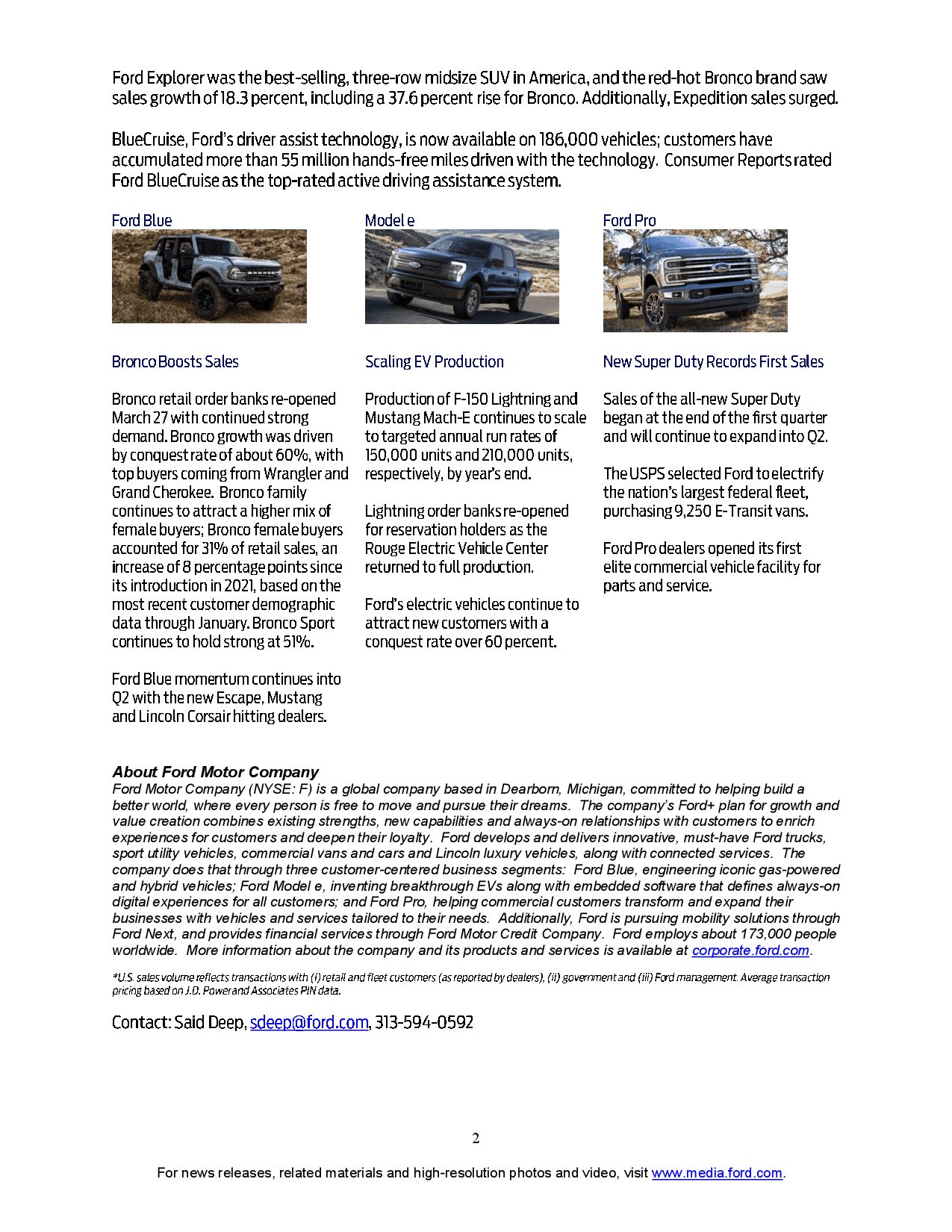Ford Maverick Maverick March 2023 Results: 5,641 Sales / 9,649 Produced q1-2023-sales-final2