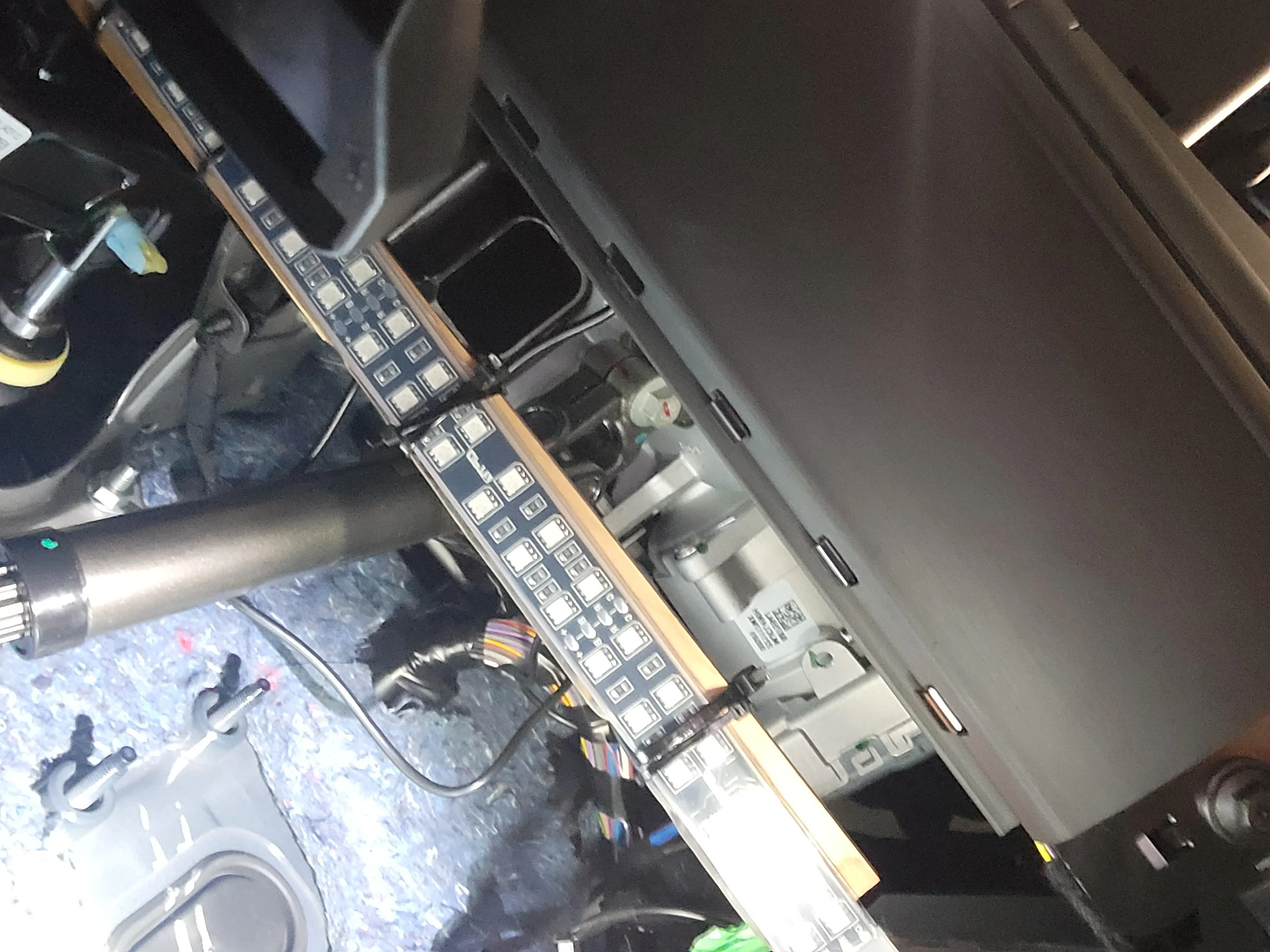 Ford Maverick DIY Project: Wireless charger, hidden MA1 dongle, ambient lighting, rewire of USB, & clean up 20230405_144540