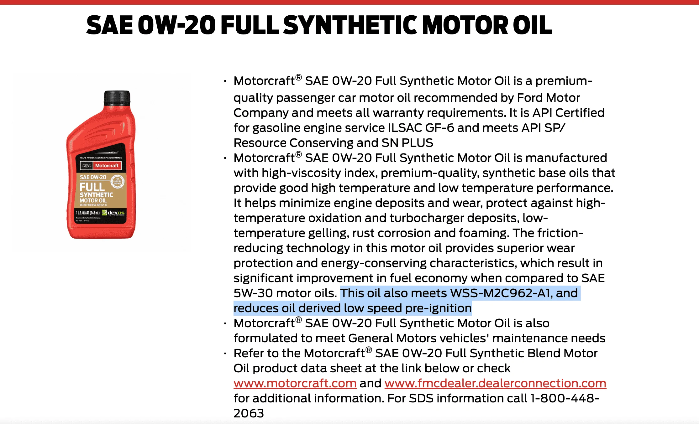 Ford Maverick Costco / Kirkland full synthetic oil is not certified for use in any Ford Screenshot 2023-04-05 at 4.24.49 PM