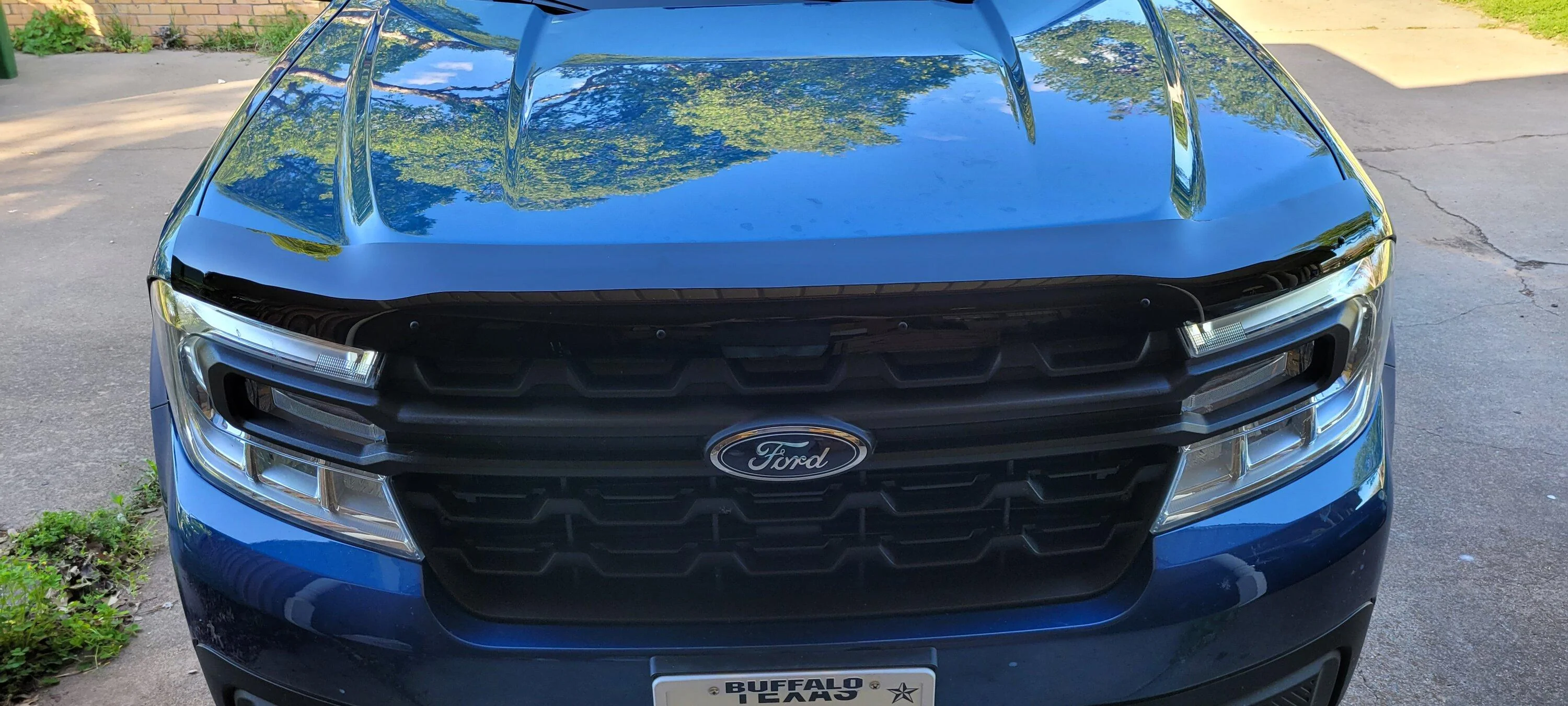 Ford Maverick Mud Flappers Flapping, Bug Shielder Being Buggy, Sunshade Being Shady 20230408_175855