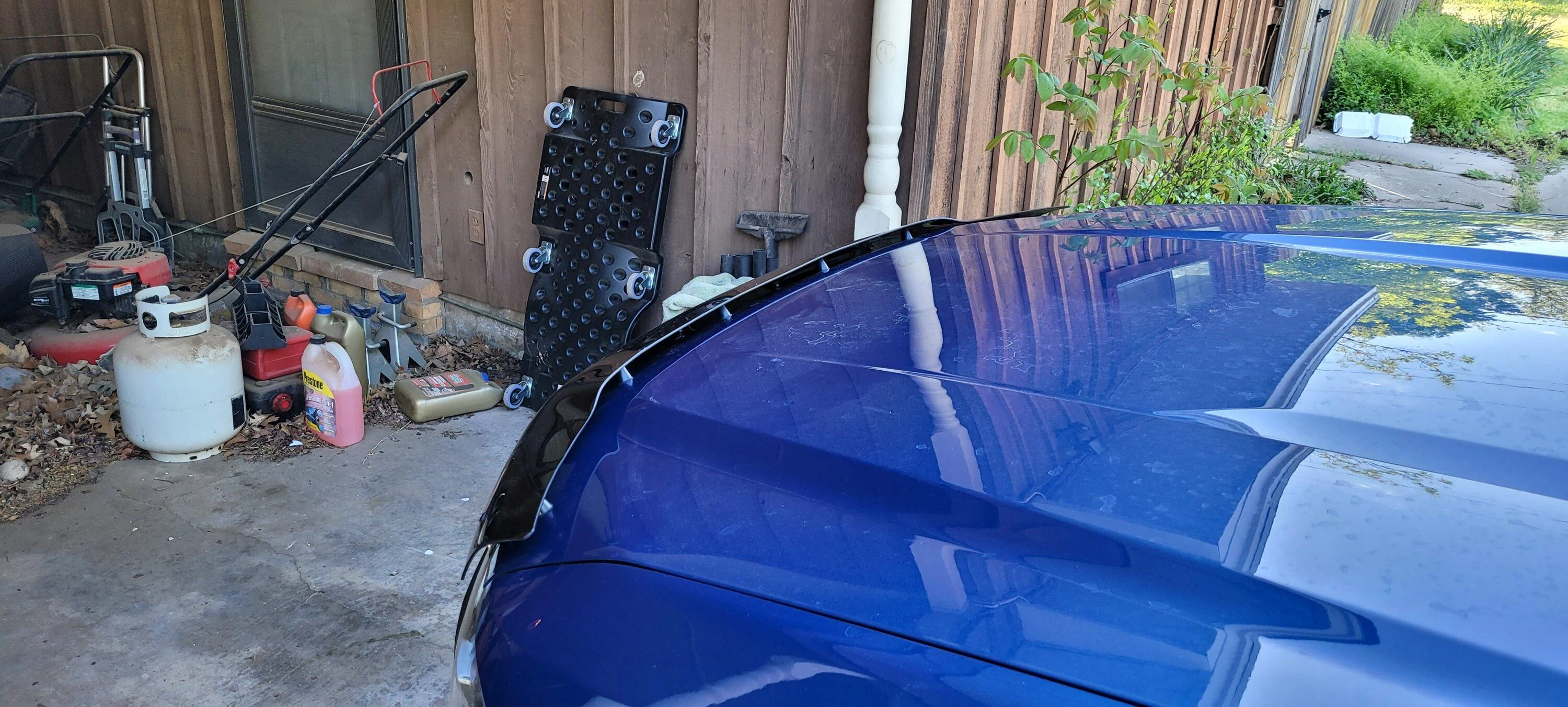 Ford Maverick Mud Flappers Flapping, Bug Shielder Being Buggy, Sunshade Being Shady 20230408_175906