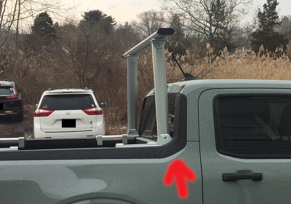 Ford Maverick Installed - Harbor Freight Universal Aluminum Truck Rack MaverickRackInstall