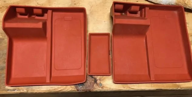 Ford Maverick 4 sale -Two (2) center console inserts and small insert in orange. OEM and used. Free ship. h