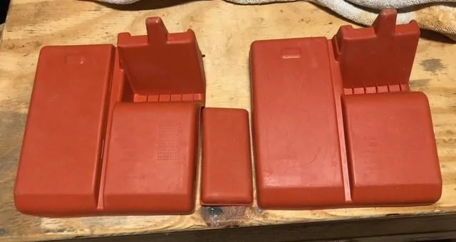 Ford Maverick 4 sale -Two (2) center console inserts and small insert in orange. OEM and used. Free ship. g