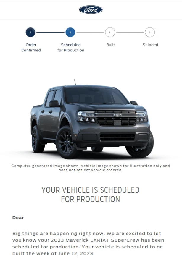 Ford Maverick 📬 4/13/23 Scheduling Email Received Group [EMAILS NOW ARRIVING!] Screenshot from 2023-04-13 08-21-56