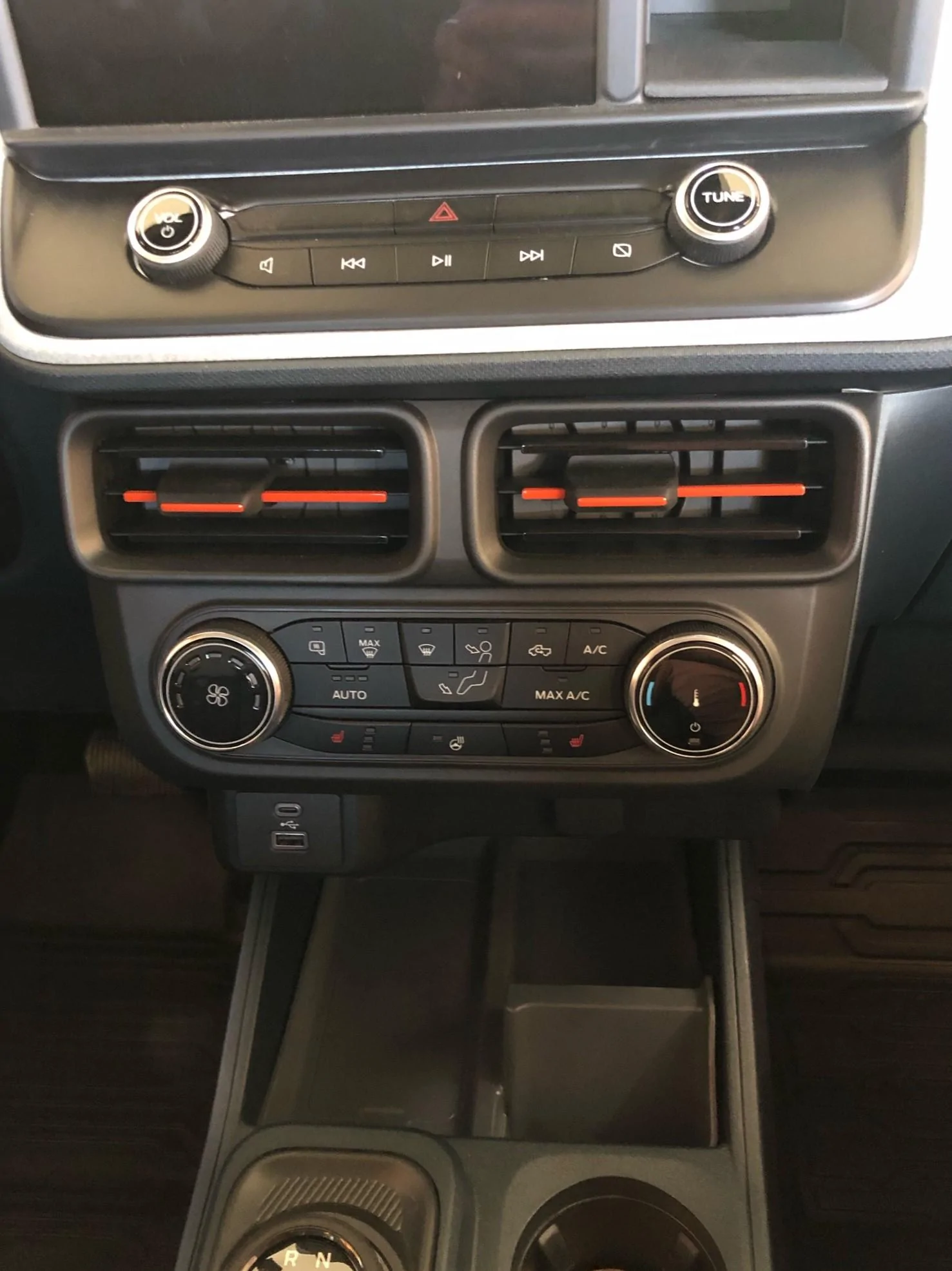 Ford Maverick Orange console inserts and Plasti Dip s