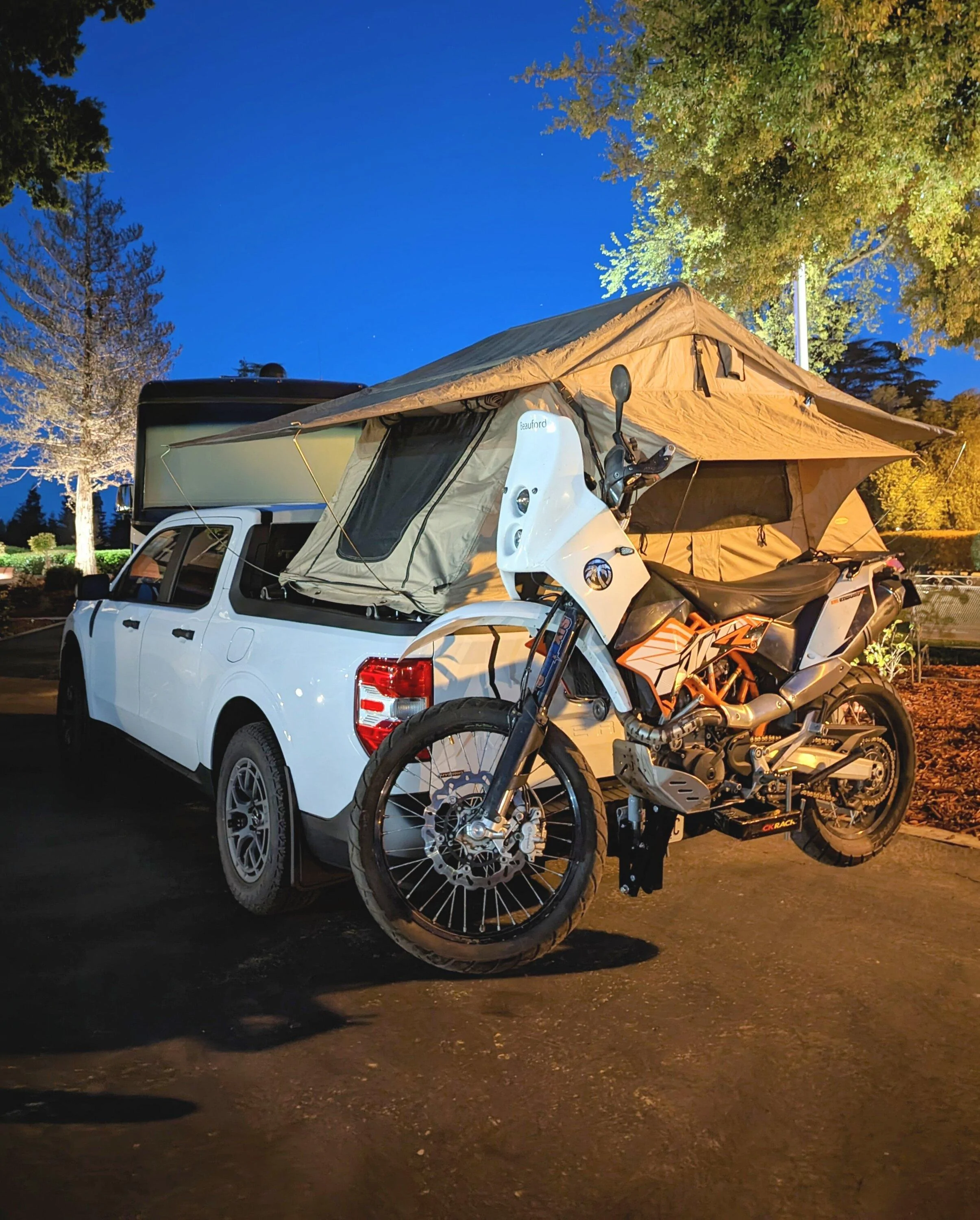 Ford Maverick Overland XLT AWD with TuffStuff Tent PXL_20230409_031739841.NIGHT~2