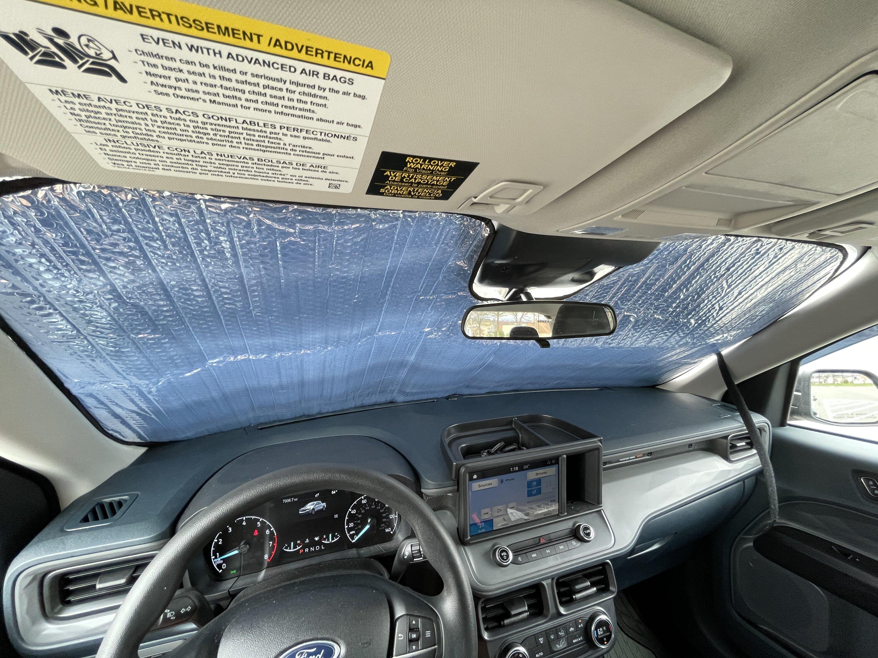 Ford Maverick Added a new sun shade today IMG_4336