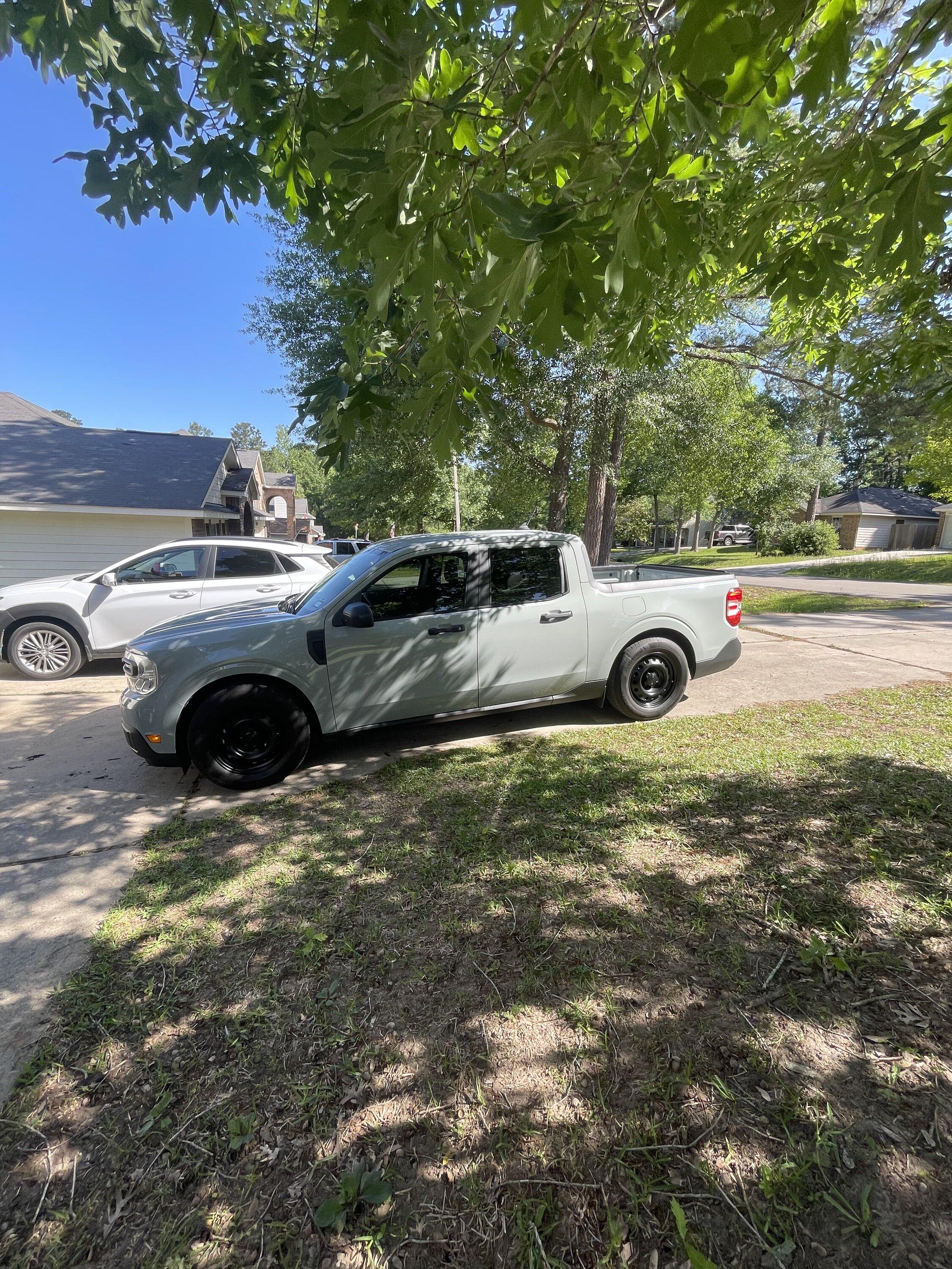 Ford Maverick Before & After: Lowered Maverick on Eibach Springs (2022 XL FWD) E04BDA32-E9A2-4EC6-B79C-56E89C1543DE