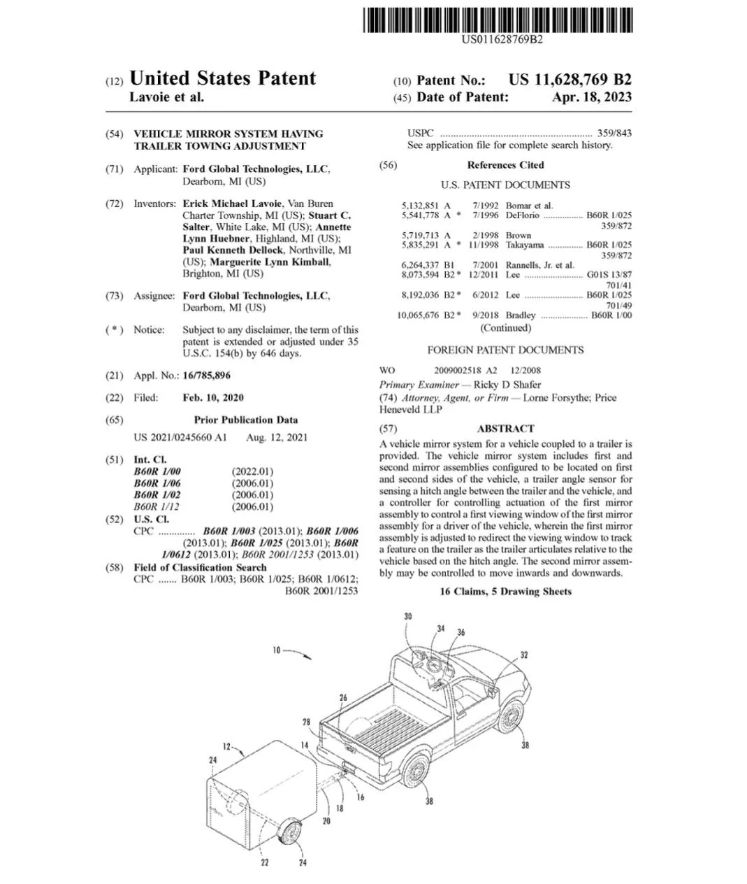 Ford Maverick Ford Patents Automatically Adjusting Mirrors for Trailer Towing ford-trailer-towing-adjustment-mirror-system-1