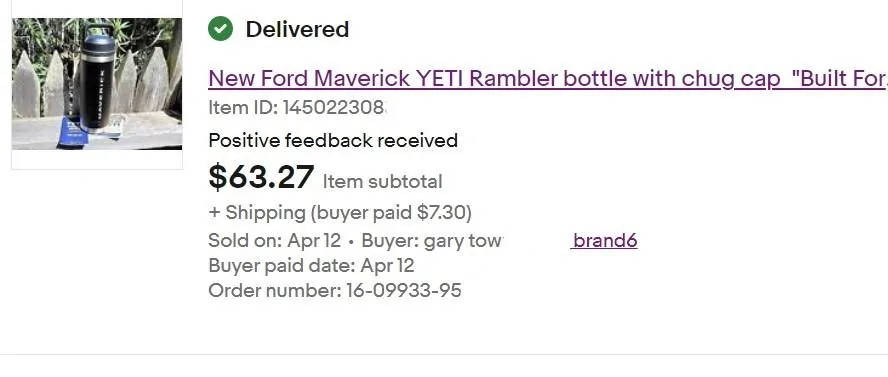 Ford Maverick Look what Ford sent me mug