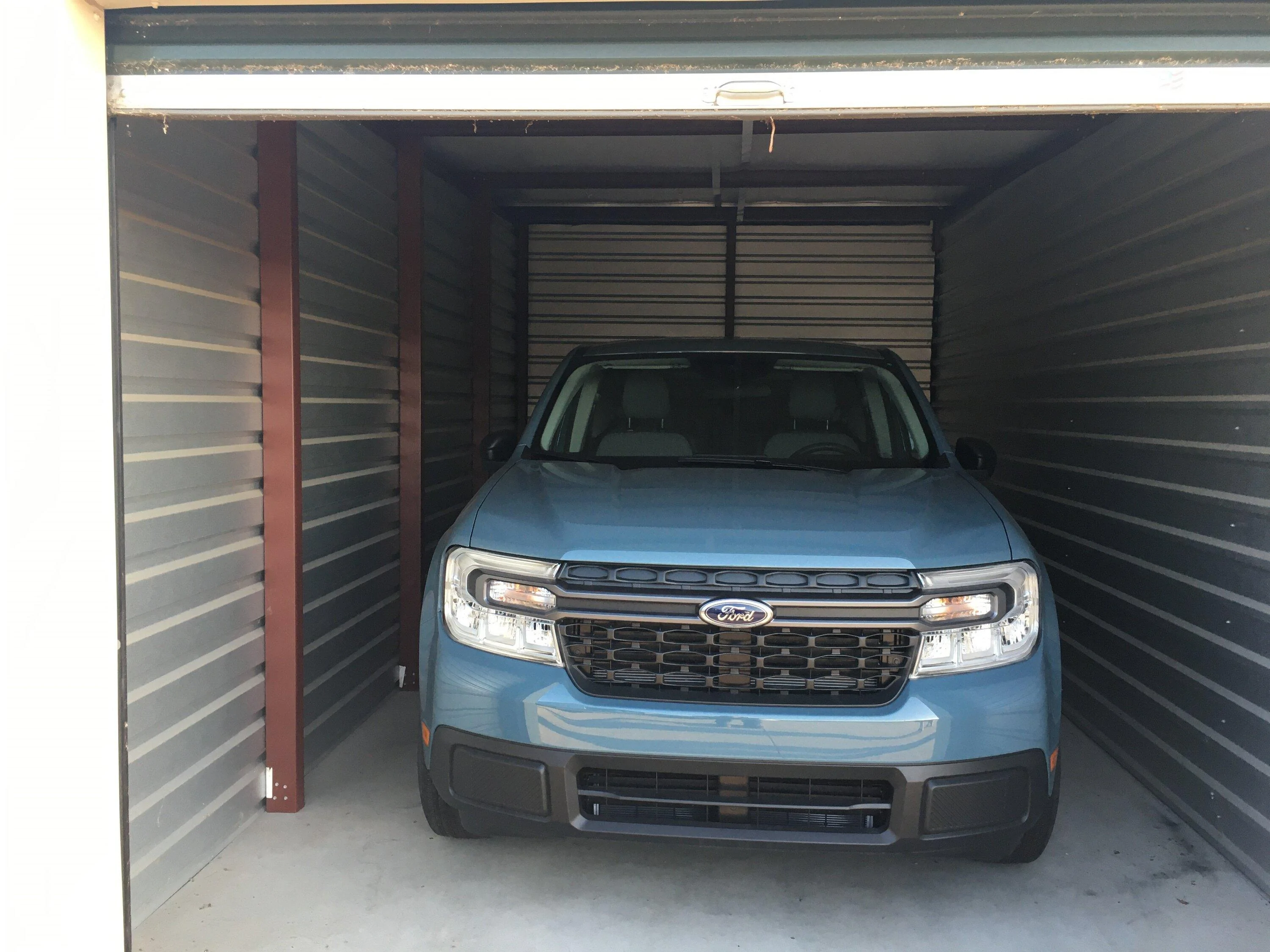 Ford Maverick Maverick is in, road trip to Granger 2023 Maverick in storag