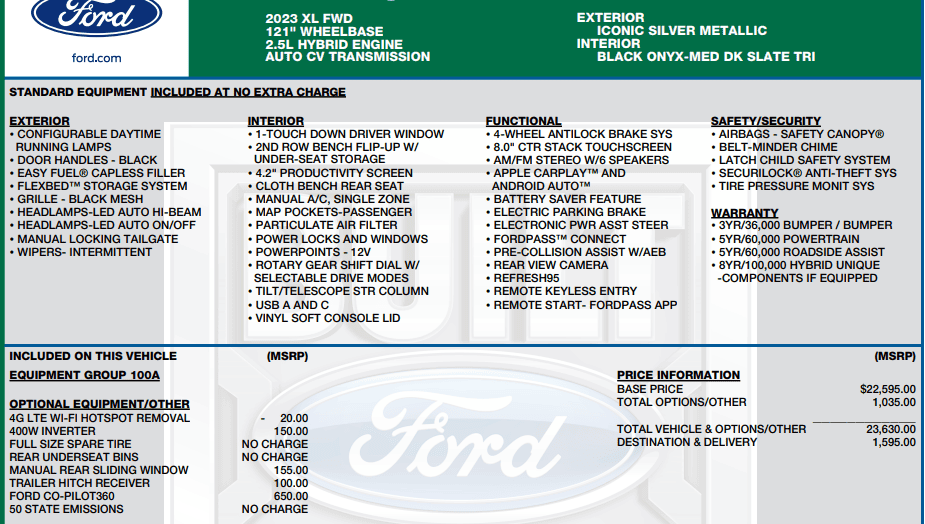 Ford Maverick 📬 2/9/23 Scheduling Email Received Group [EMAILS NOW ARRIVING] 1681908527569