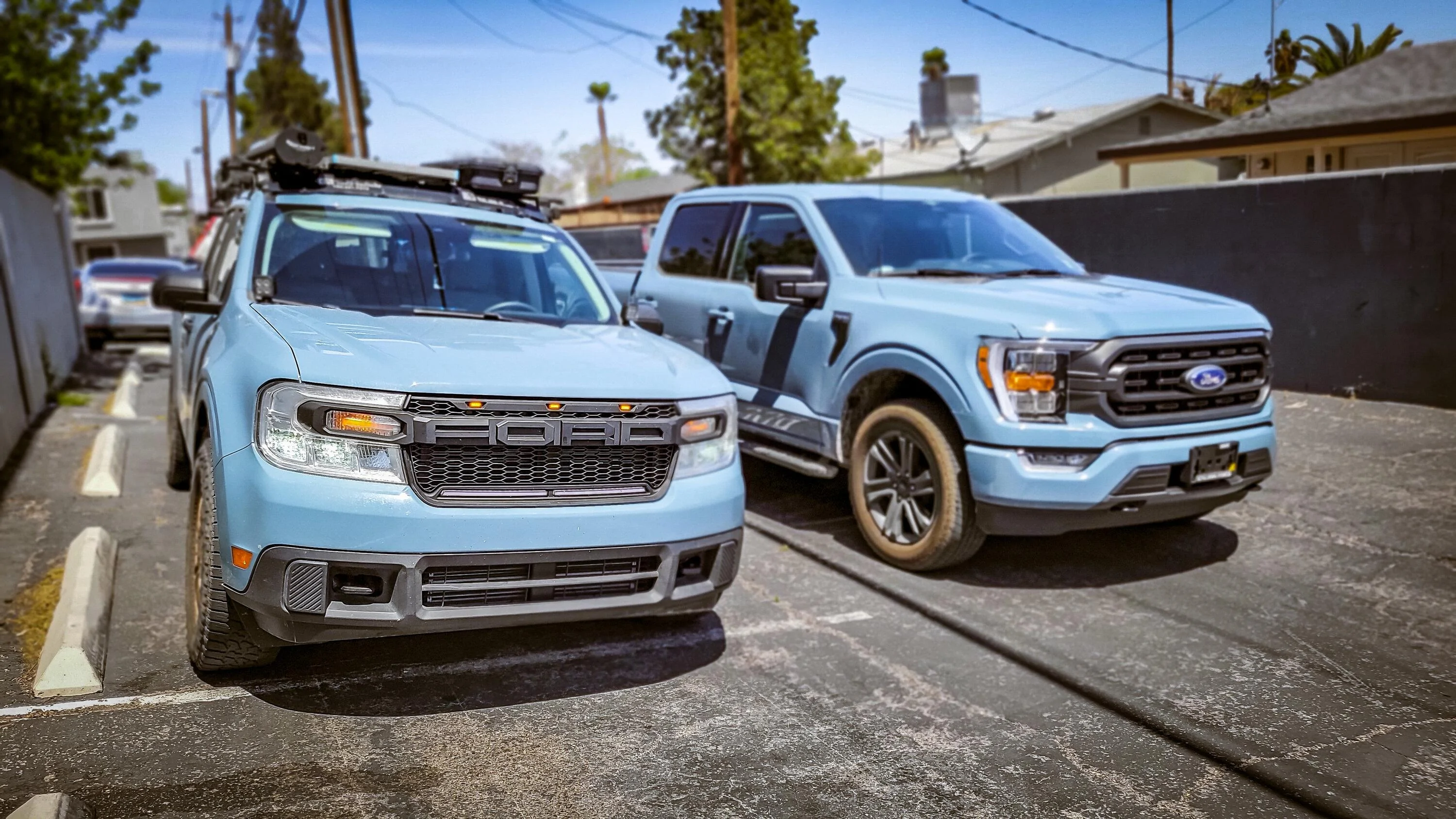 Ford Maverick Post your Maverick next to ridiculously large trucks - photos thread 20230418_123921