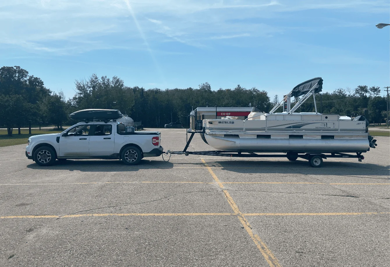 Ford Maverick Bass Boat Towing with 2.0L 4K Towing Package 1682089247173