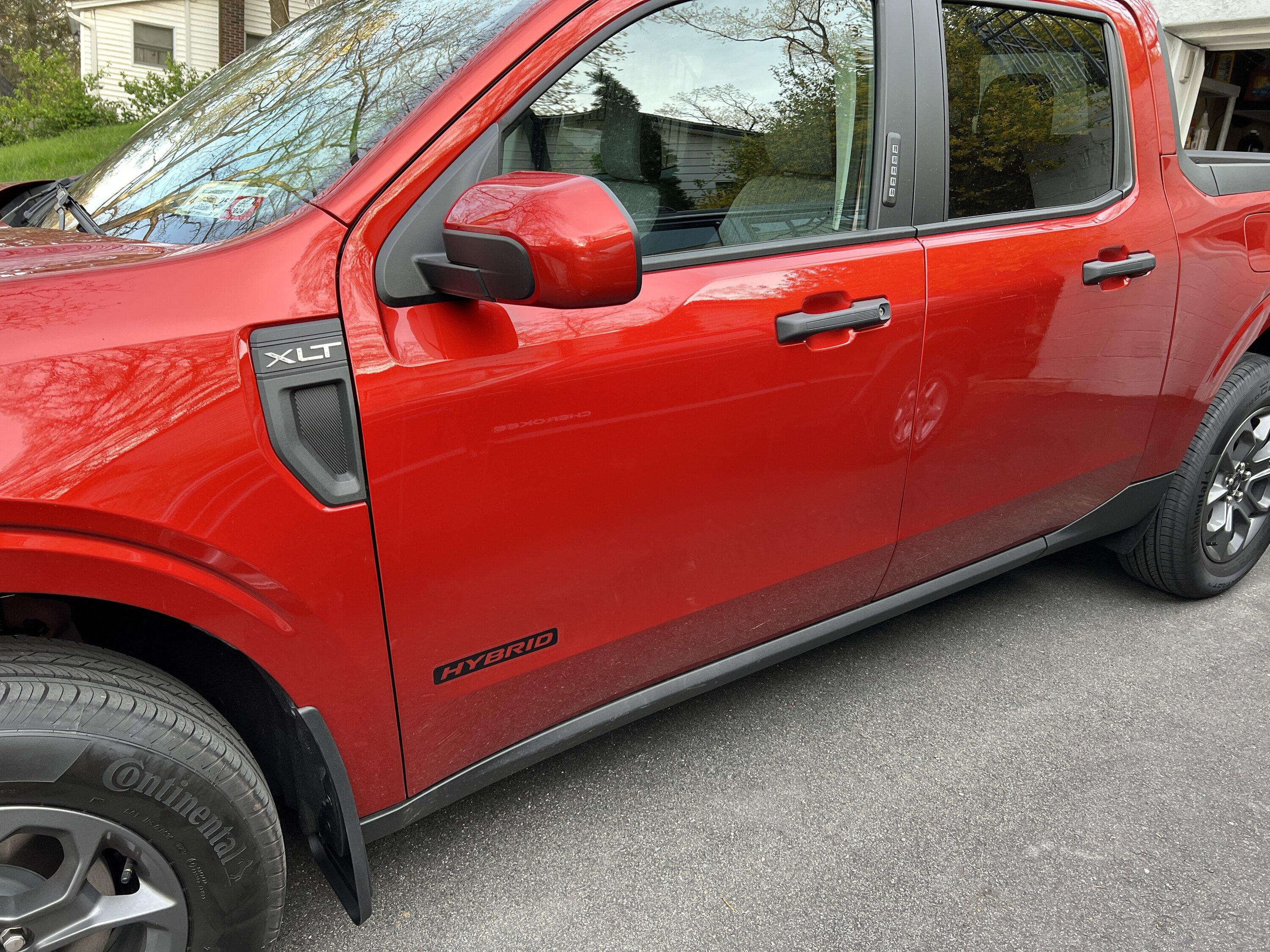 Ford Maverick Some installed decals for my ride IMG_4976