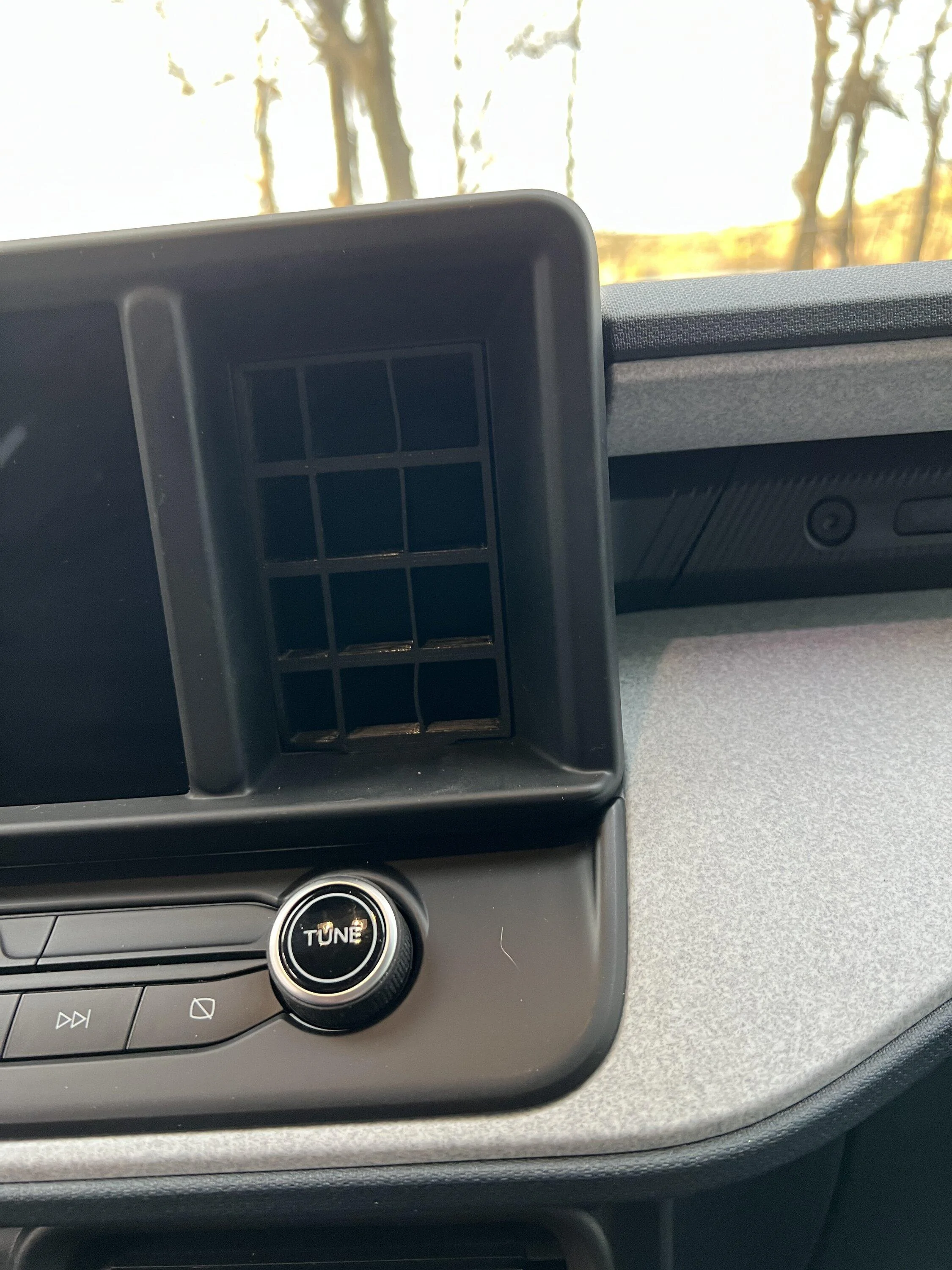 Ford Maverick Cubby insert next to center screen IMG_4983
