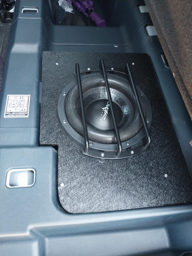 Ford Maverick Zero-modification custom built square Subwoofer for under rear seats box_20230312_131057