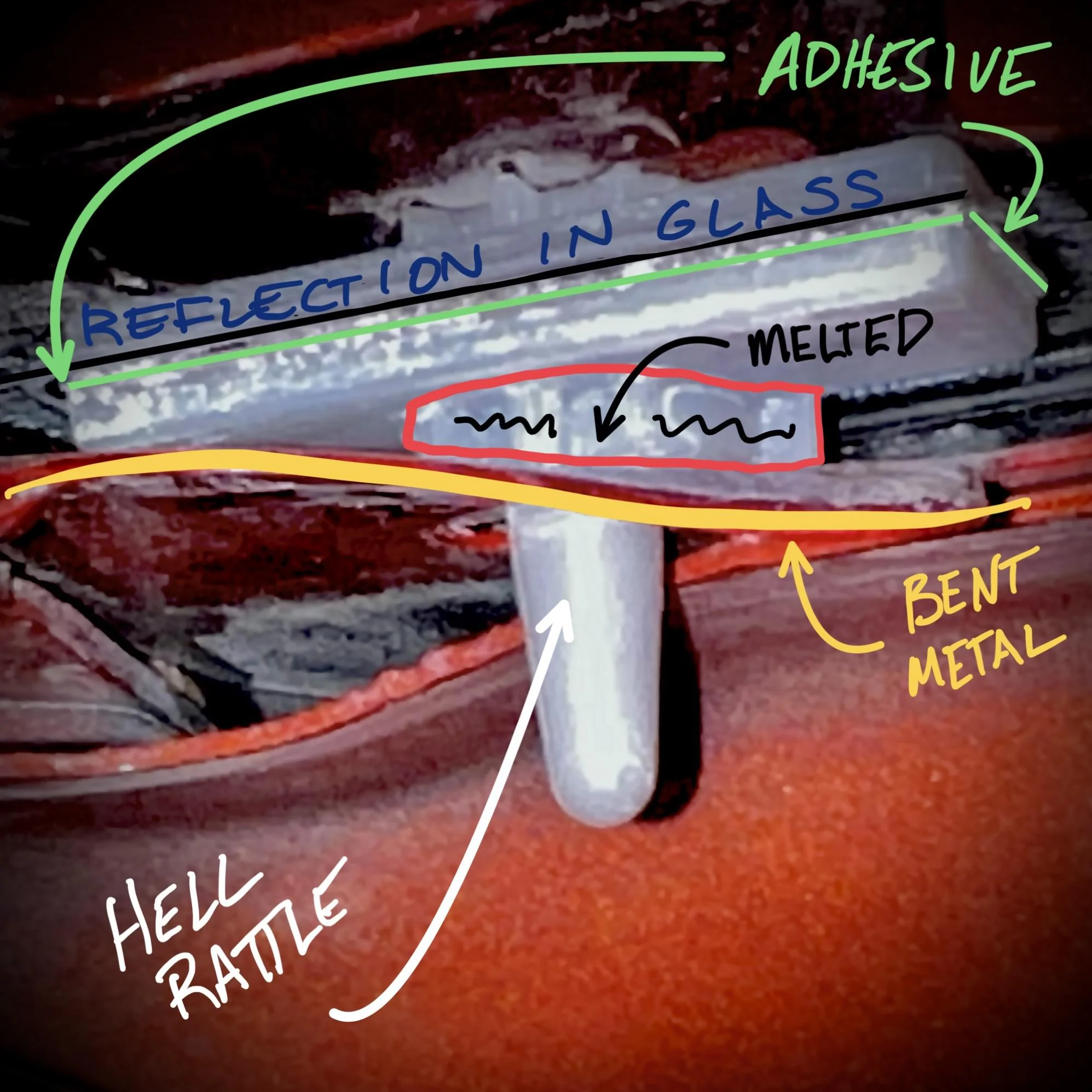 Ford Maverick Windshield Alignment Pin - Rattle Silenced…finally. IMG_7963