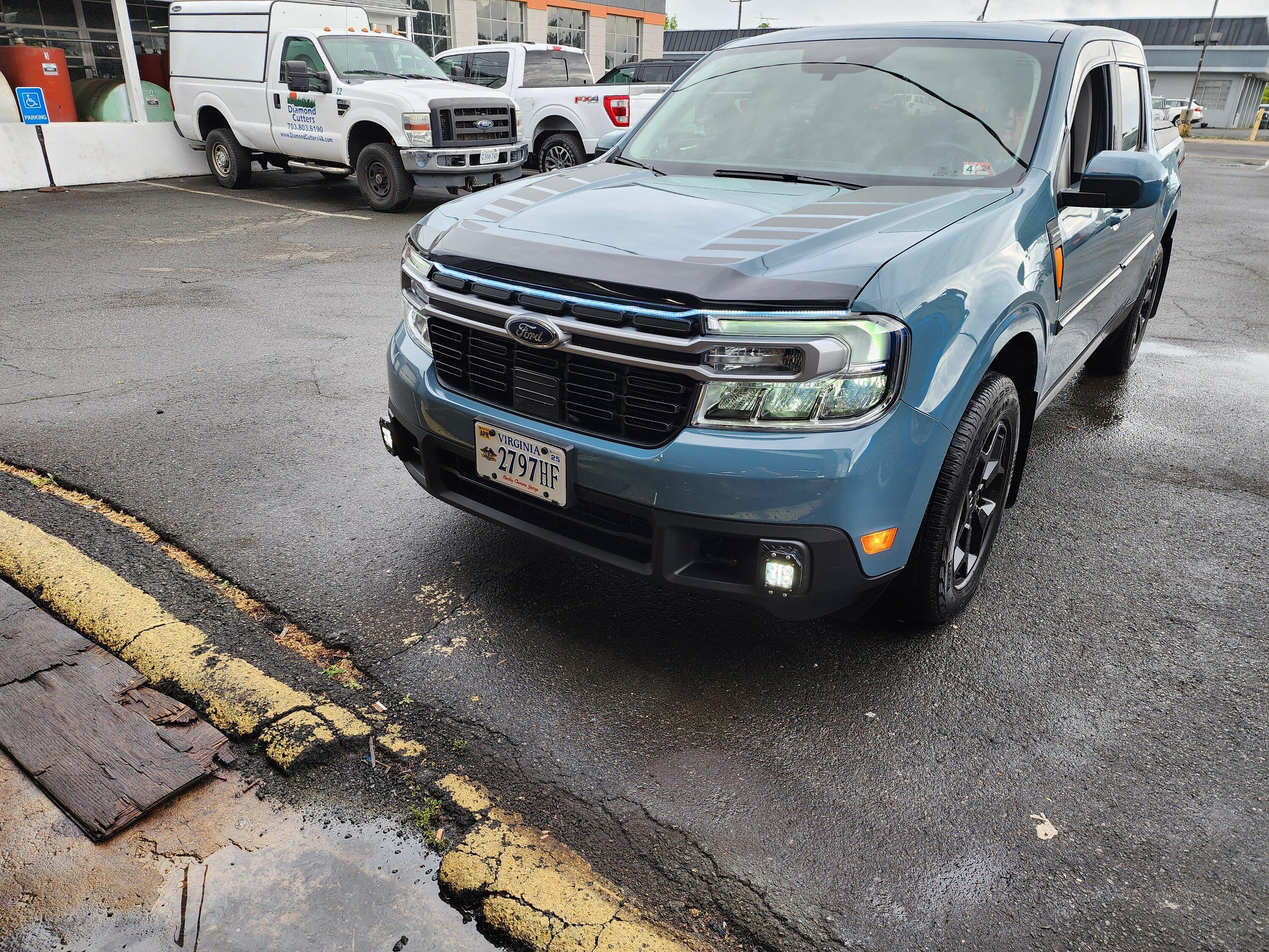 Ford Maverick F-150 Fog Lamp Switch and Wire Harness Installed in Maverick - DIY 20230422_155148