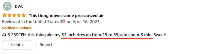 Ford Maverick This is the best 12v air compressor! Any faster than that? 1682219853656