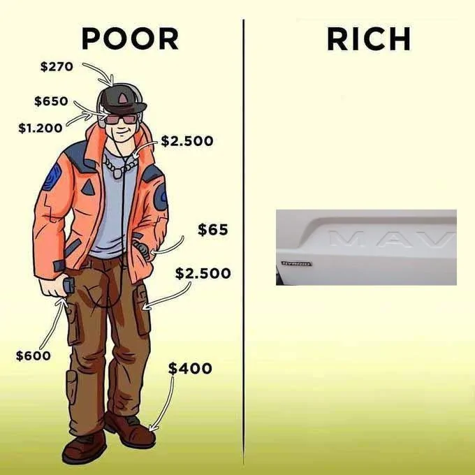 Ford Maverick Maverick Memes -  fun diversion while we wait [ ** NO POLITICS ** ] Poor Vs Rich Outfit Comparison 23042023071623