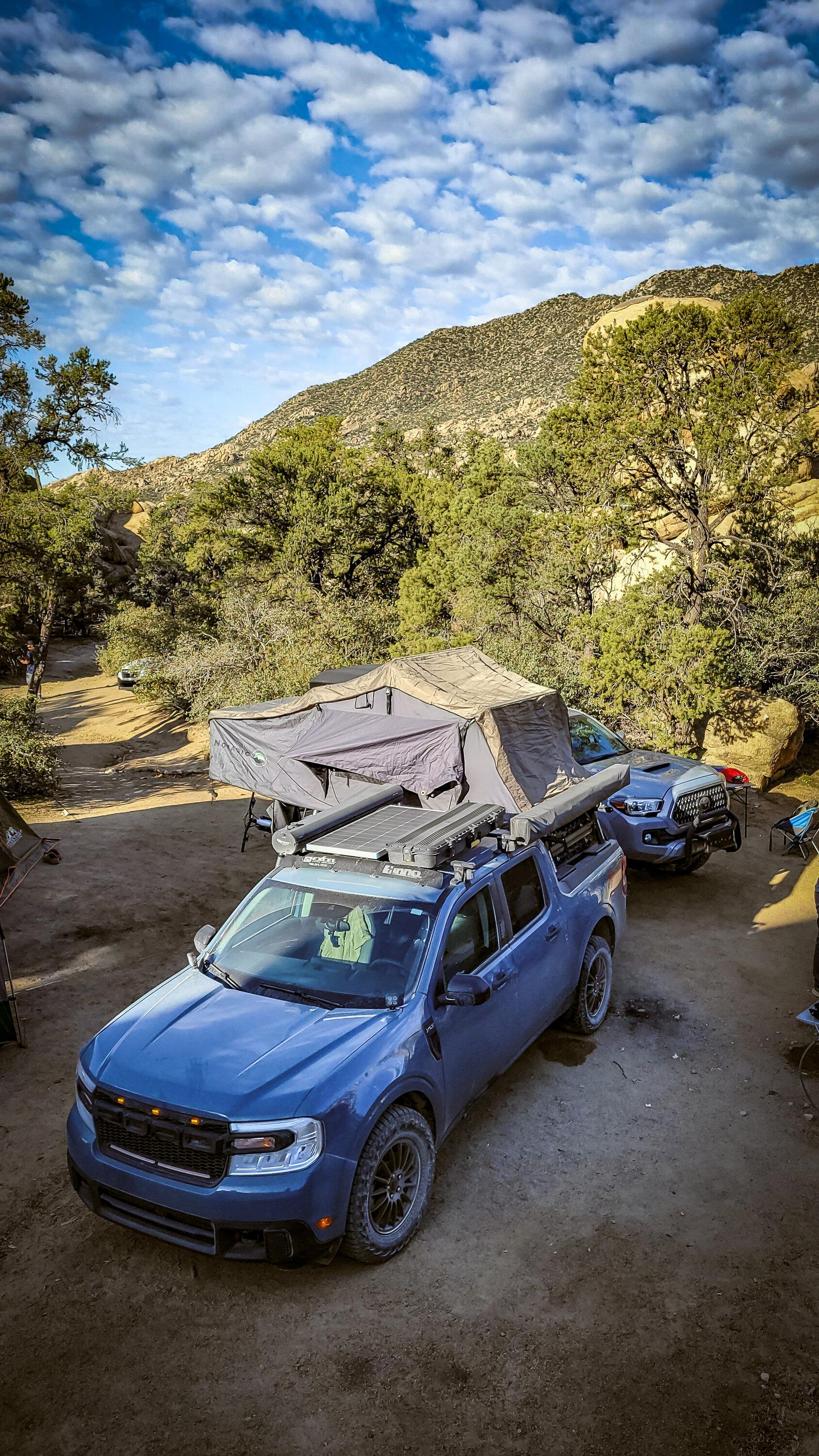 Ford Maverick Gladiator ---> Maverick Hybrid light overland build set up 20230423_075143