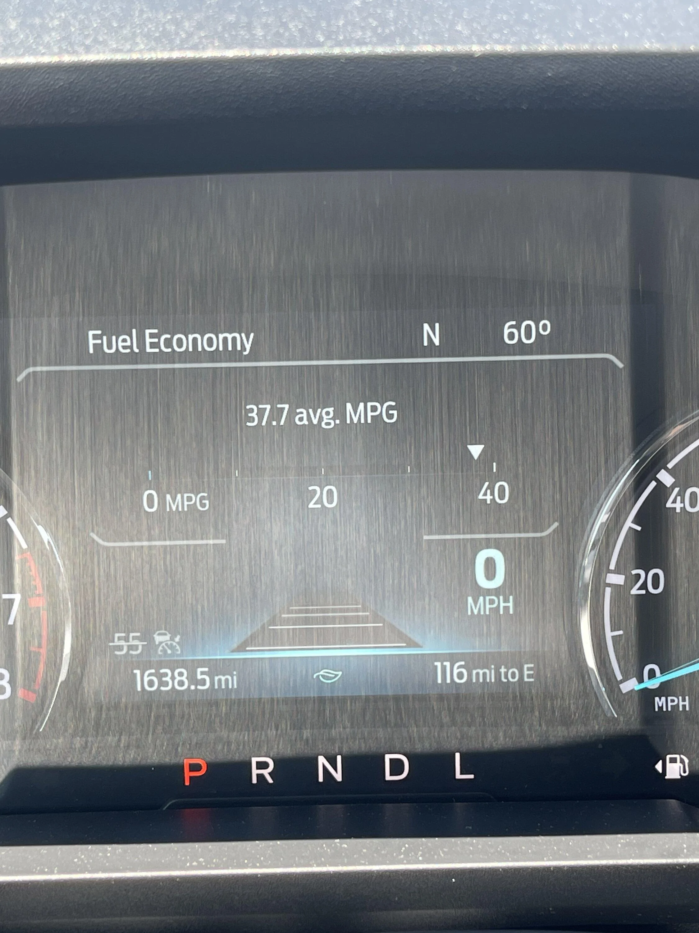 Ford Maverick First highway trip MPG IMG_0383