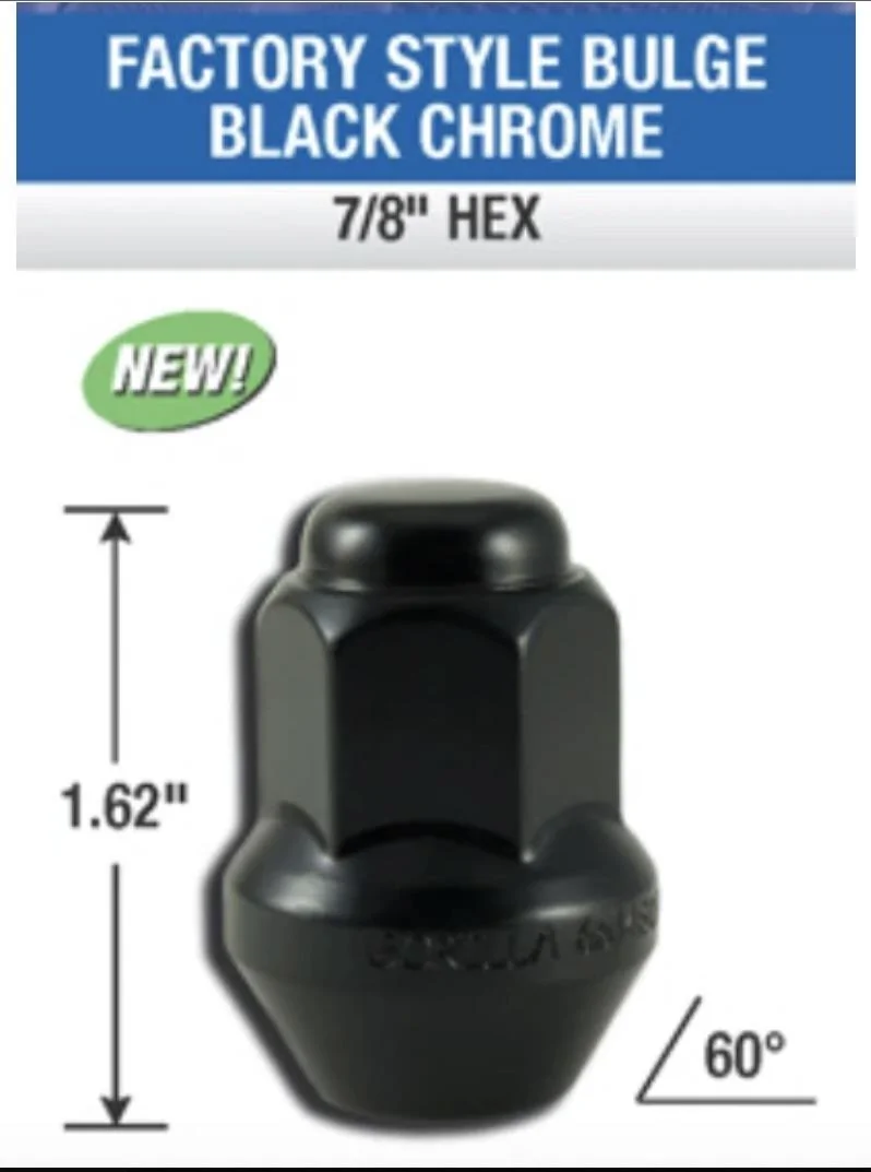 Ford Maverick Black Replacement One Piece Maverick Lug Nuts Image 4-25-23 at 6.00 PM