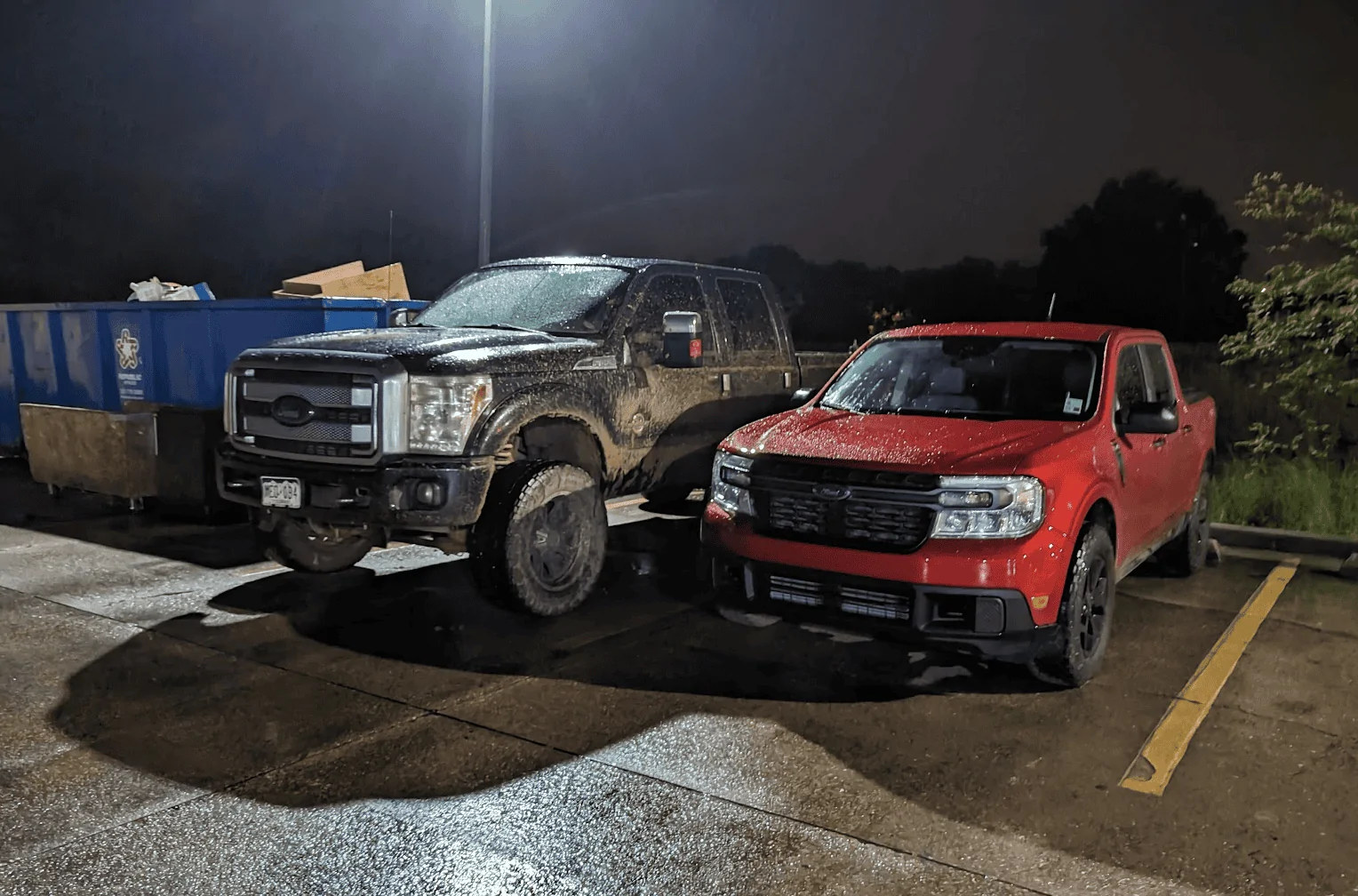 Ford Maverick Post your Maverick next to ridiculously large trucks - photos thread 1682610353744