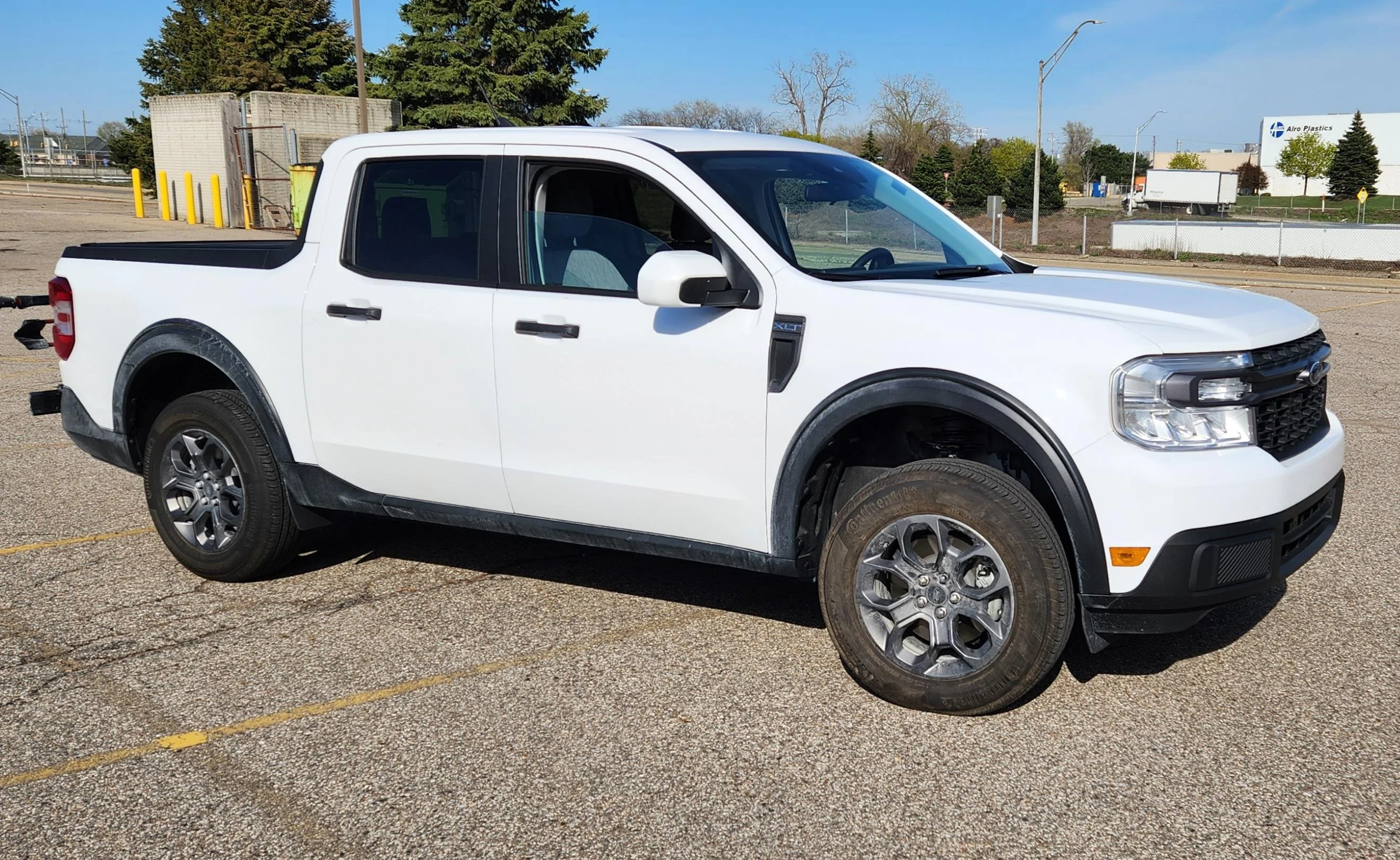 Ford Maverick HRG 1.5" level kit installed measurements on hybrid XLT 20230427_173109