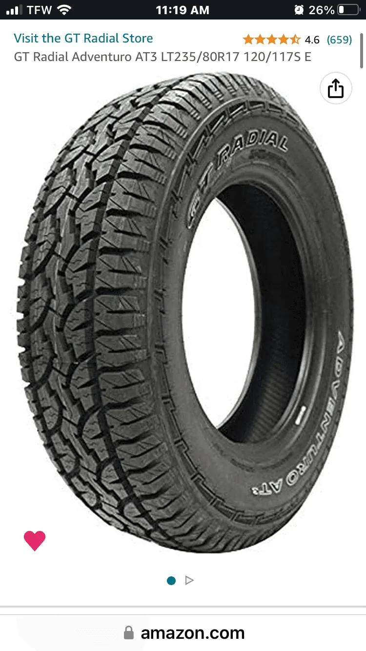 Ford Maverick Visual Comparison of Different Tires / Tire Sizes on 2022+ Maverick IMG_4676