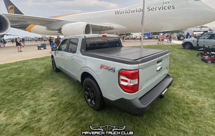Video & Pics: Cactus Gray Maverick Lariat FX4 w/ Protective Film, Black Wheels, Hard Tonneau [@ EAA Airventure]