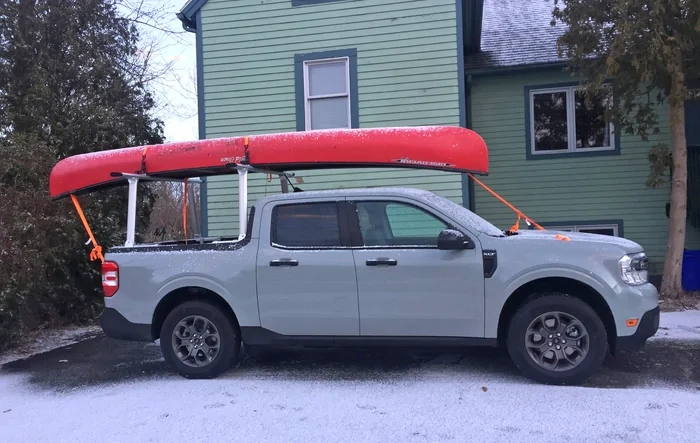 Installed - Harbor Freight Universal Aluminum Truck Rack